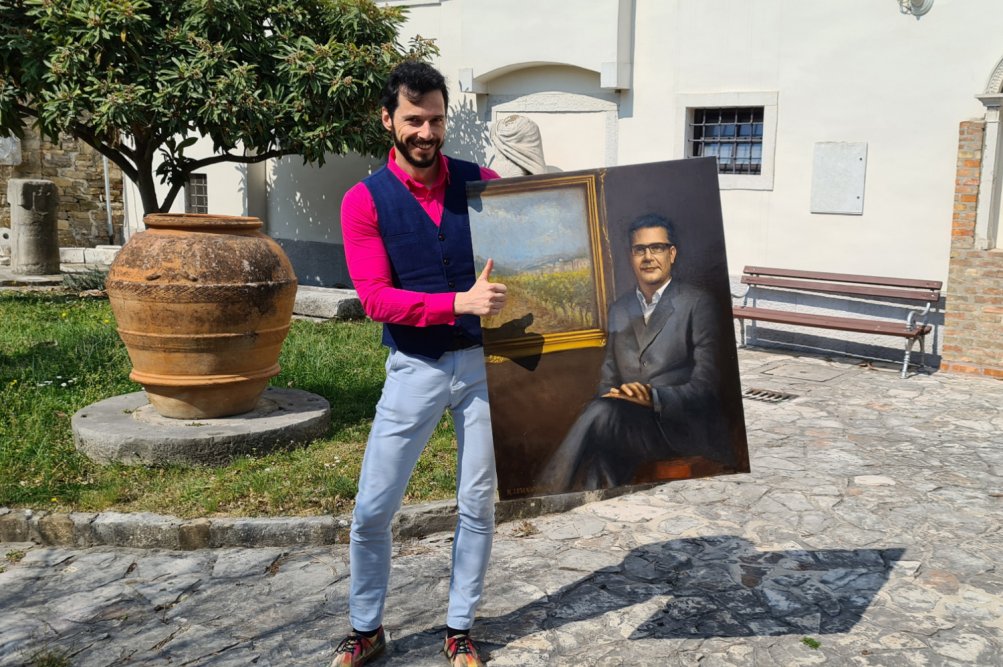 luka juri, aleš bržan, portret