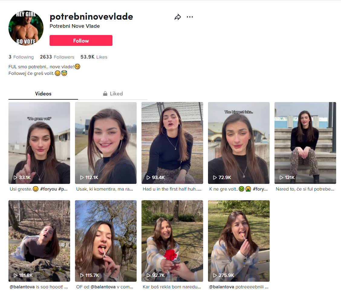 potrebni nove vlade, tiktok, kampanja