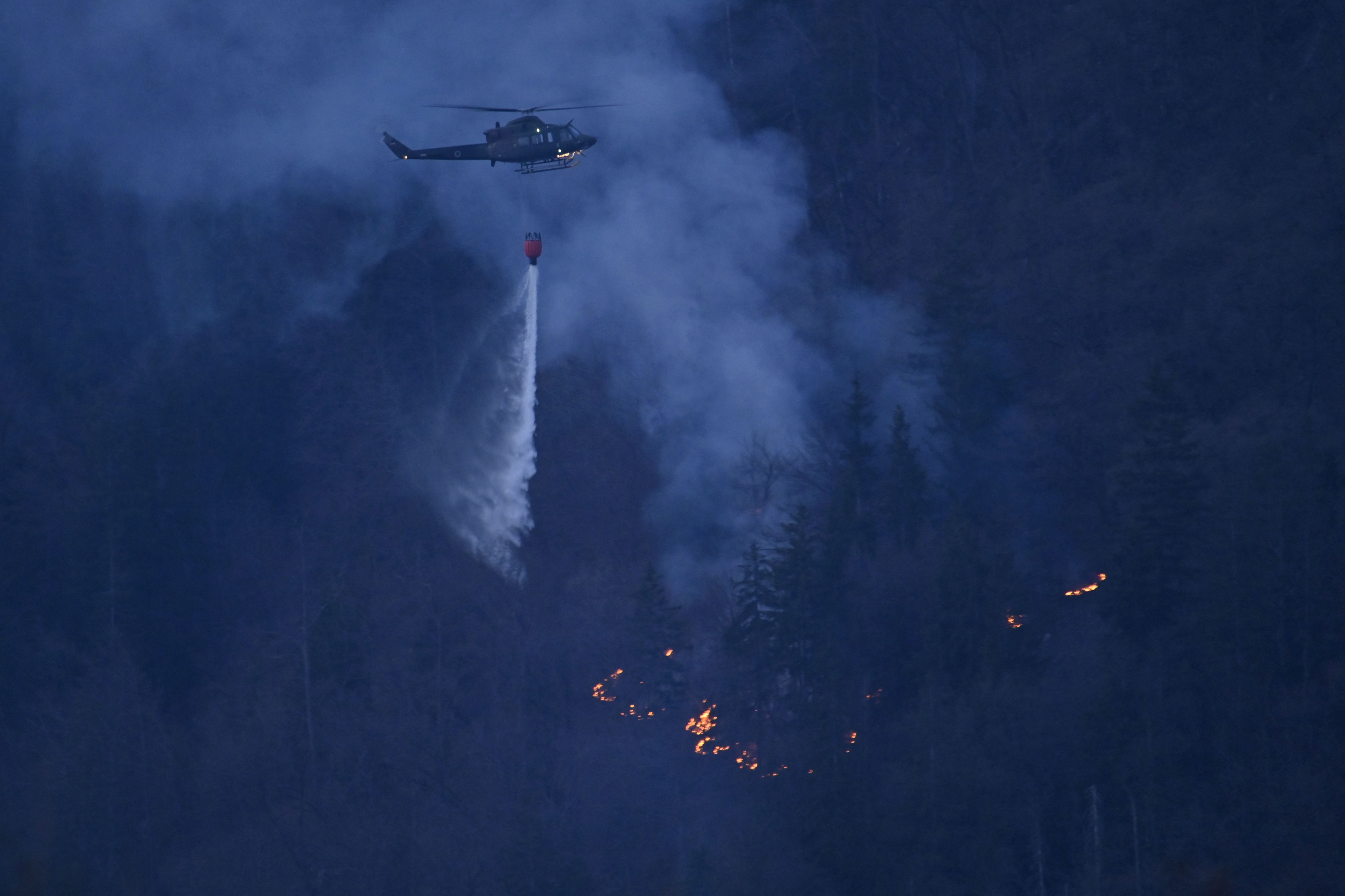 Požar nad Potočami