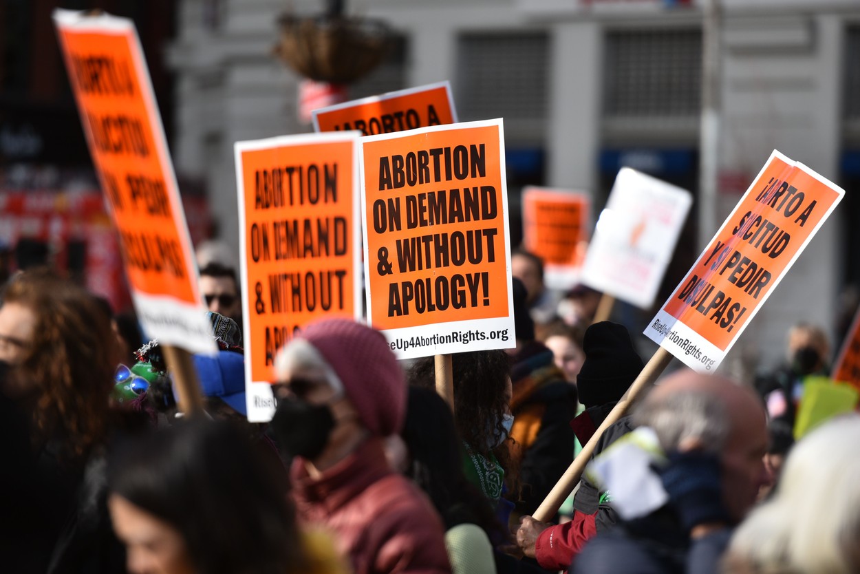 Abortion On Demand and Without Apology protest, New York, USA - 08 Mar 2022
