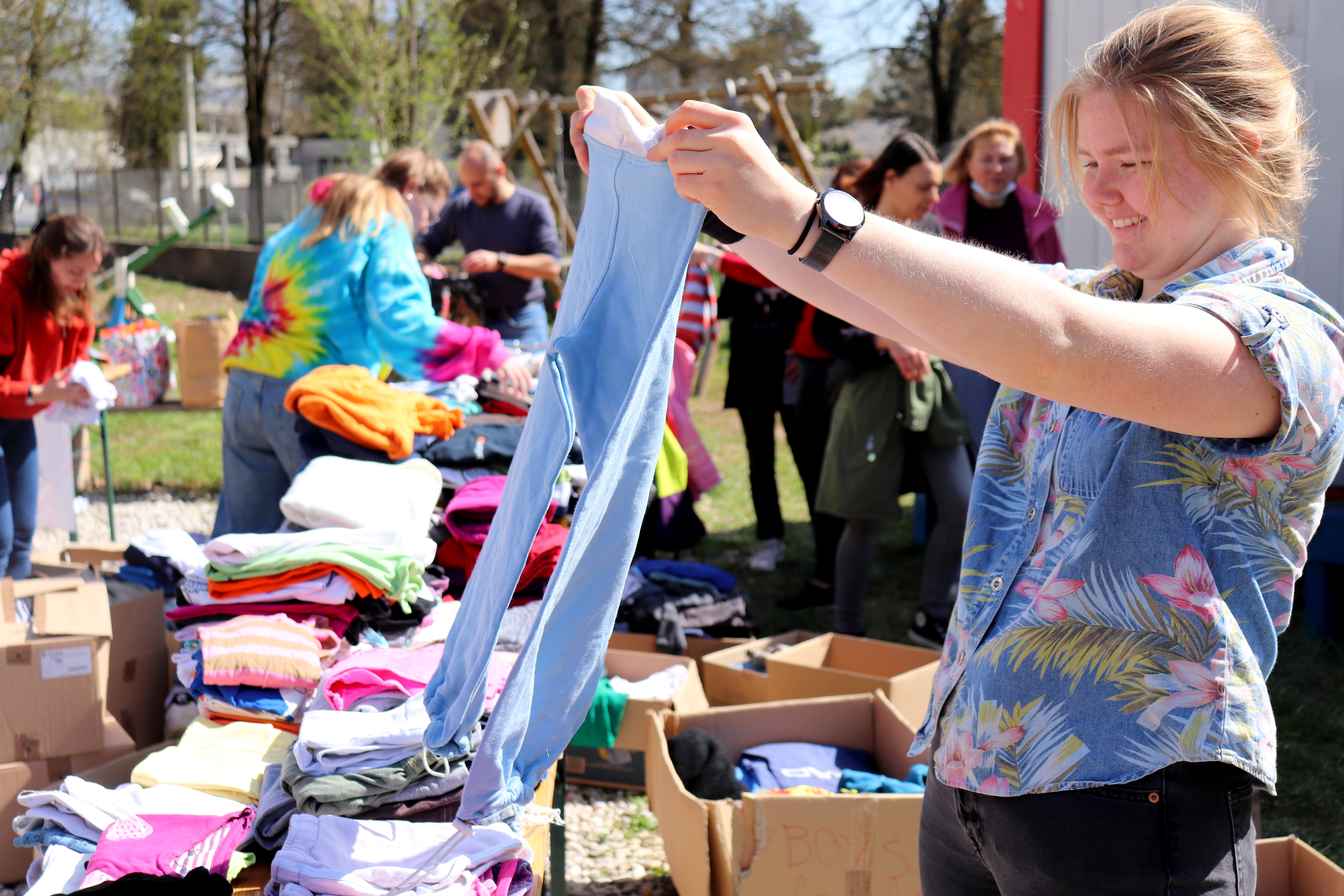 ukrajinski begunci, slovenska filantropija