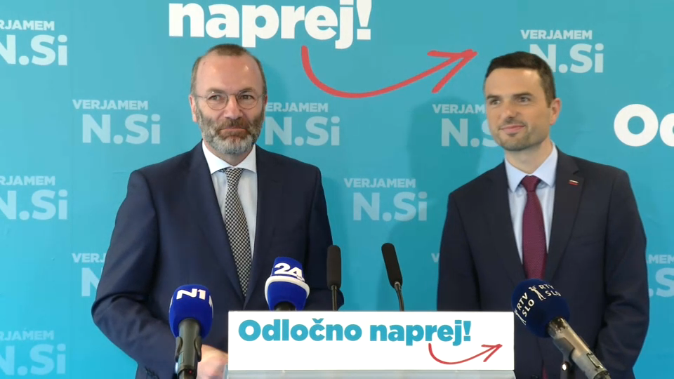 Matej Tonin, Manfred Weber