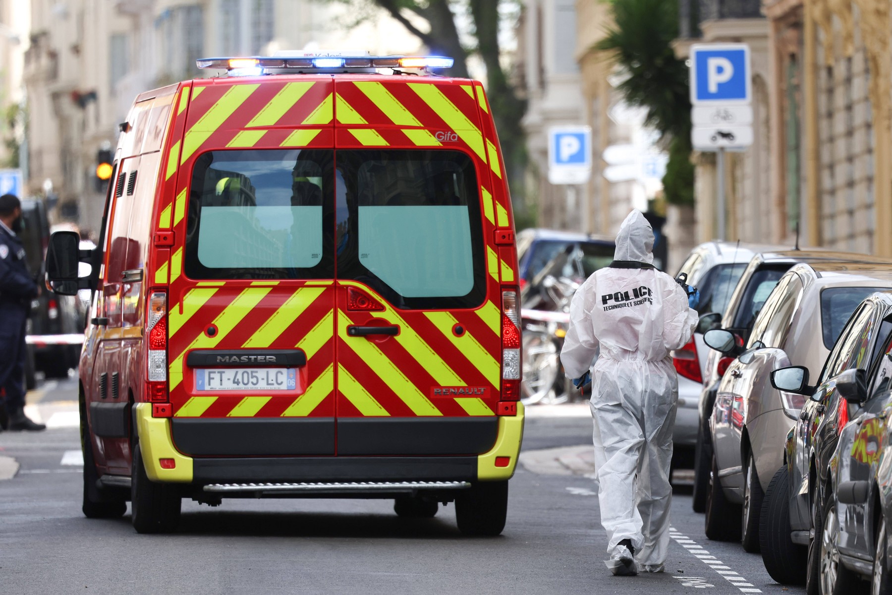 Agression au couteau a l'Eglise Saint-Pierre-d'Arene de Nice