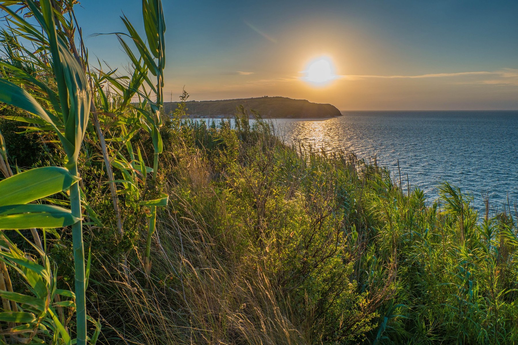Sunset on the island of Susak
