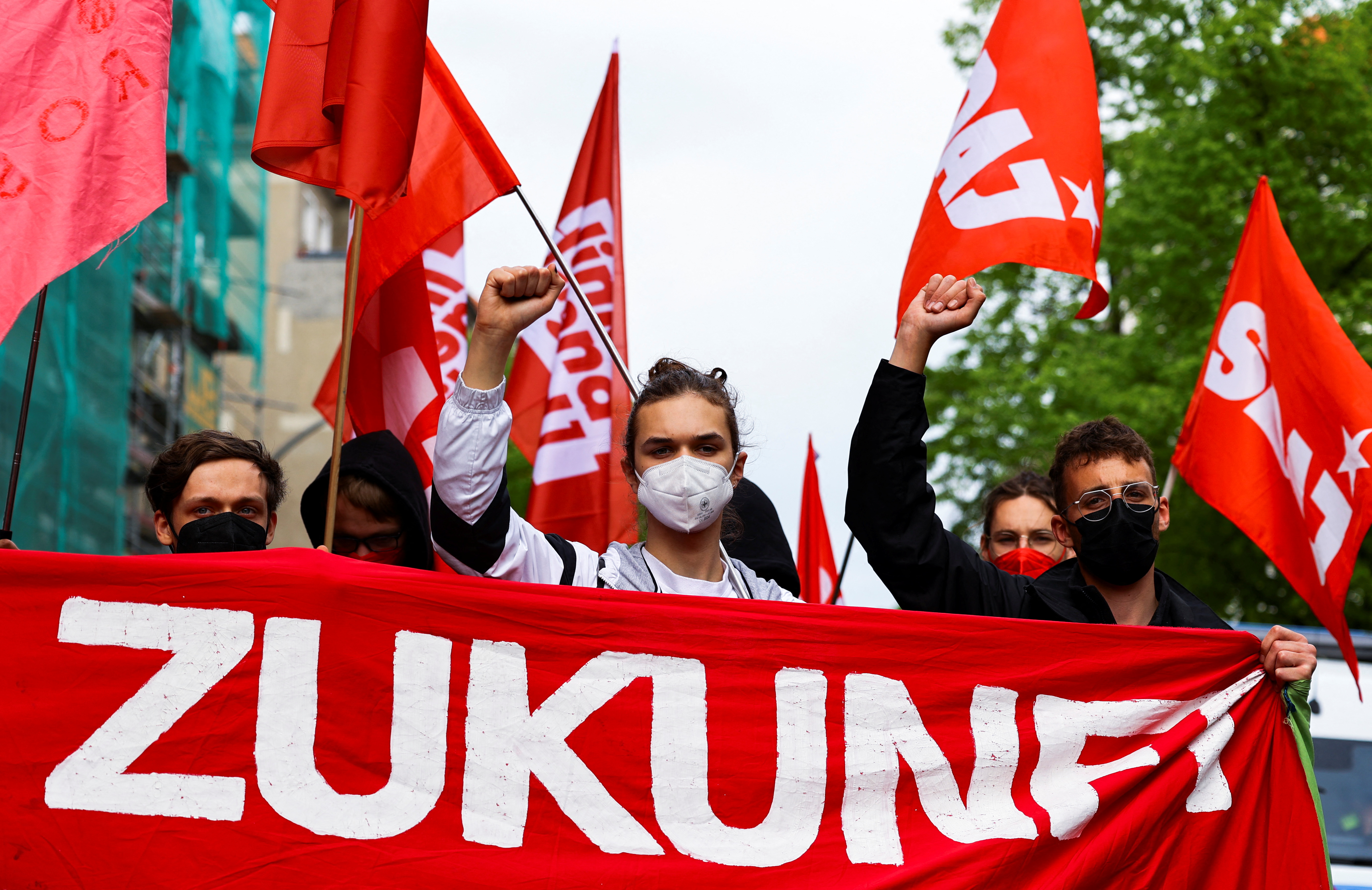 prvomajski protesti v Berlinu