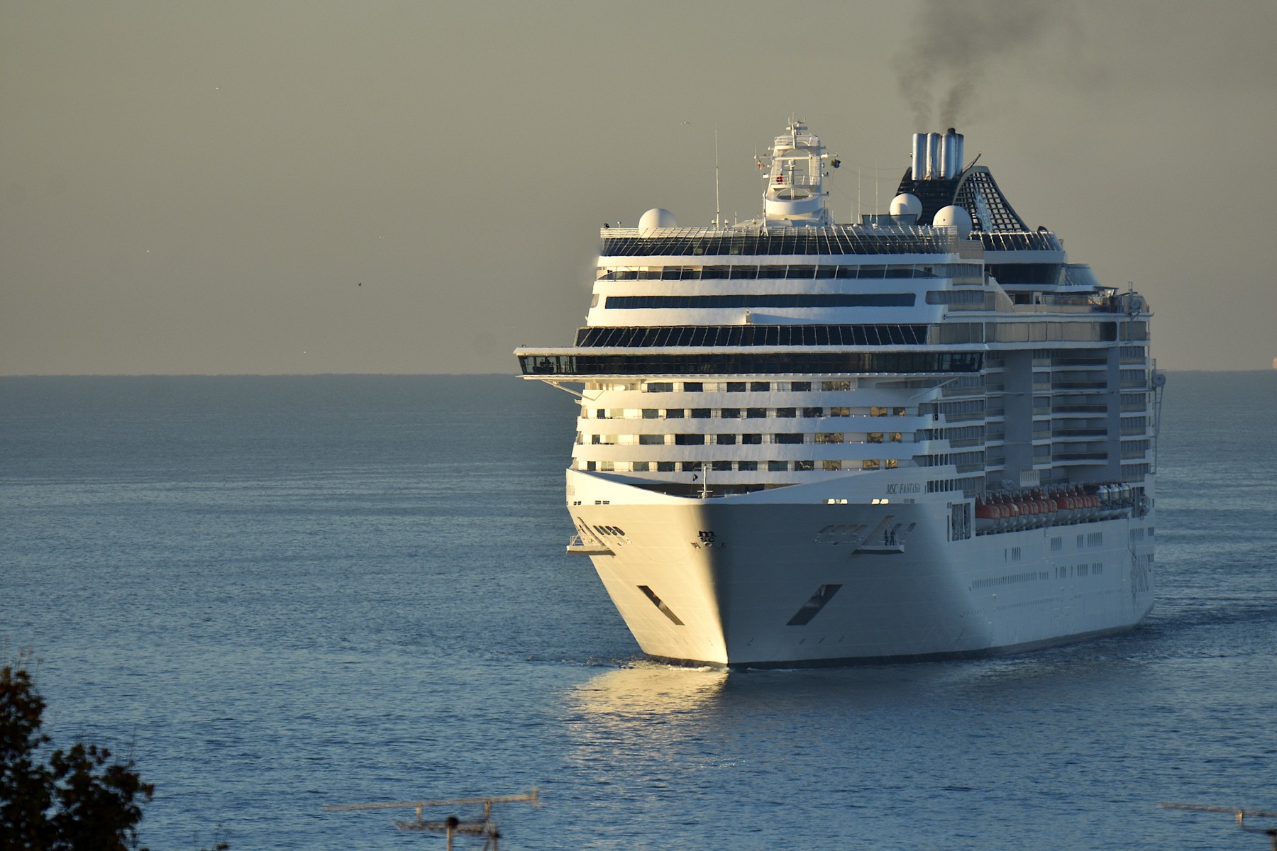 MSC Fantasia cruise ship arrives at the Old Port of Marseille in France - 20 Nov 2021