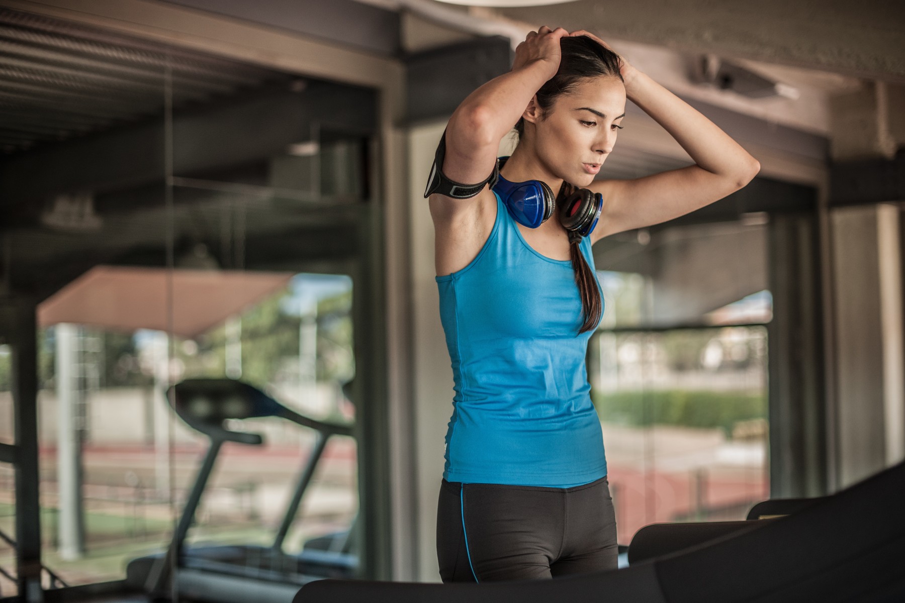 telovadba, ženska, utrujenost