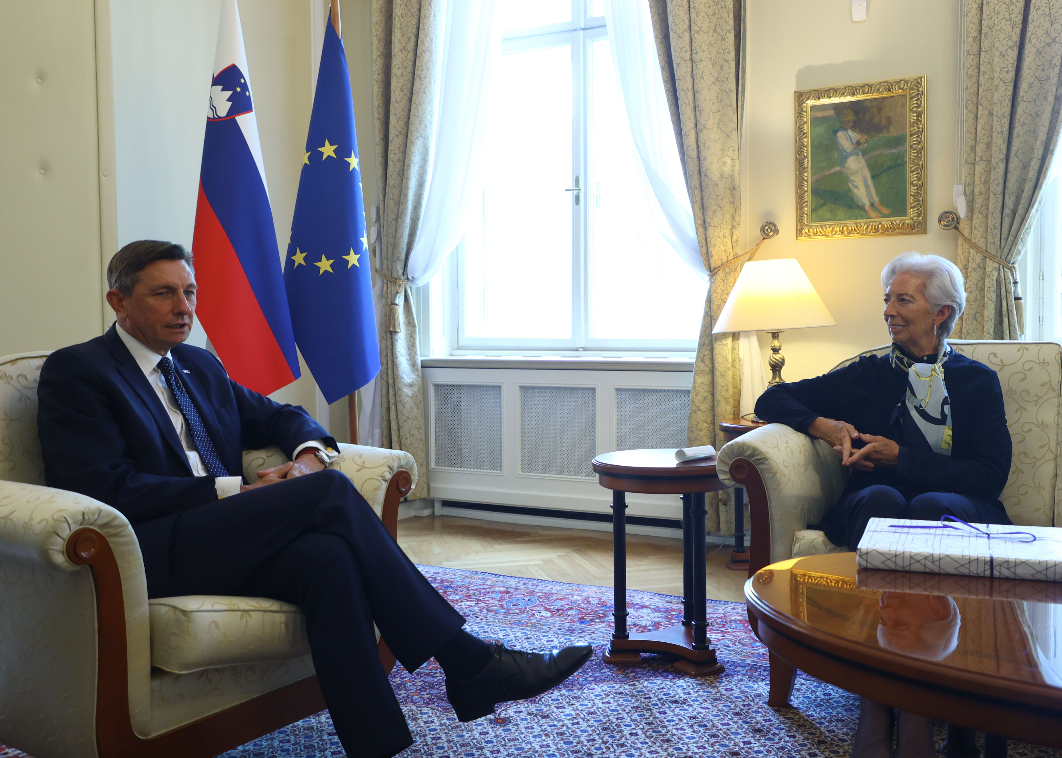 christine lagarde, borut pahor