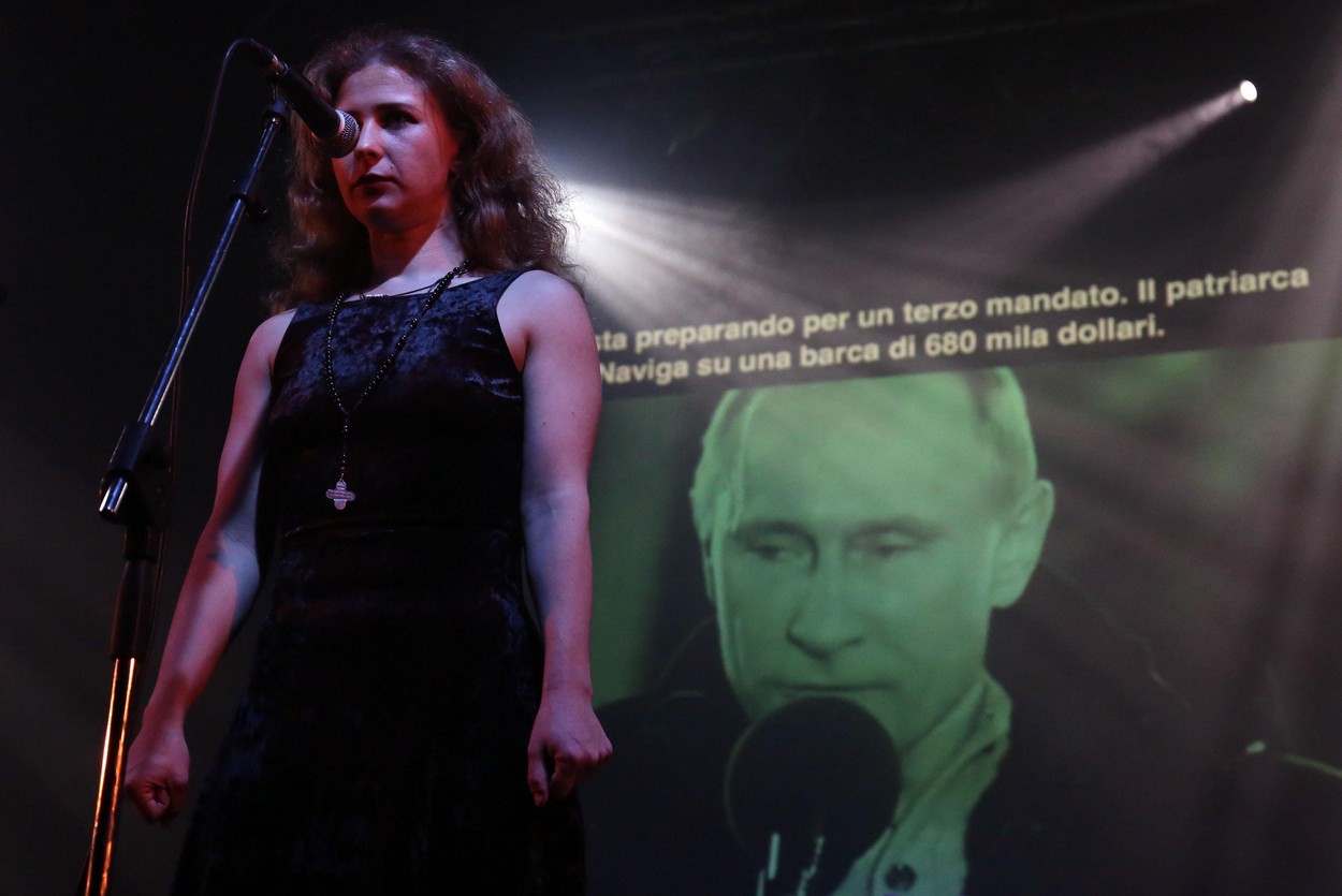 Pussy Riot in concert at Estragon, Bologna, Italy - 17 Feb 2019