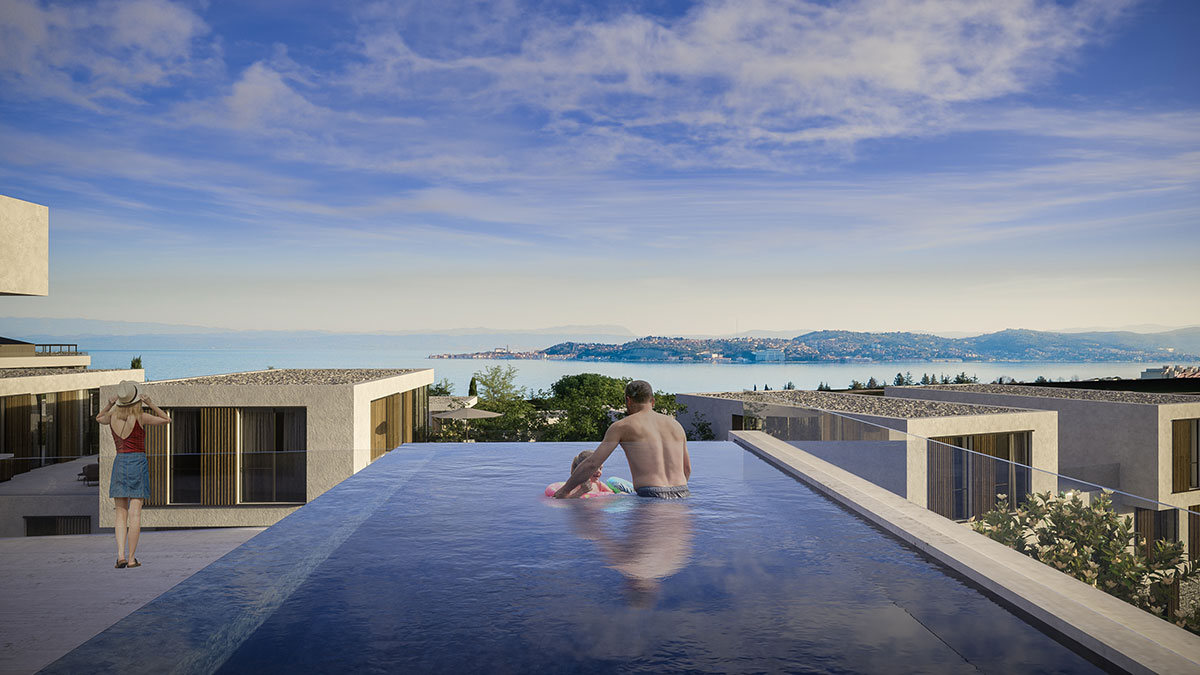 Bazen v Petram Resort & Residences