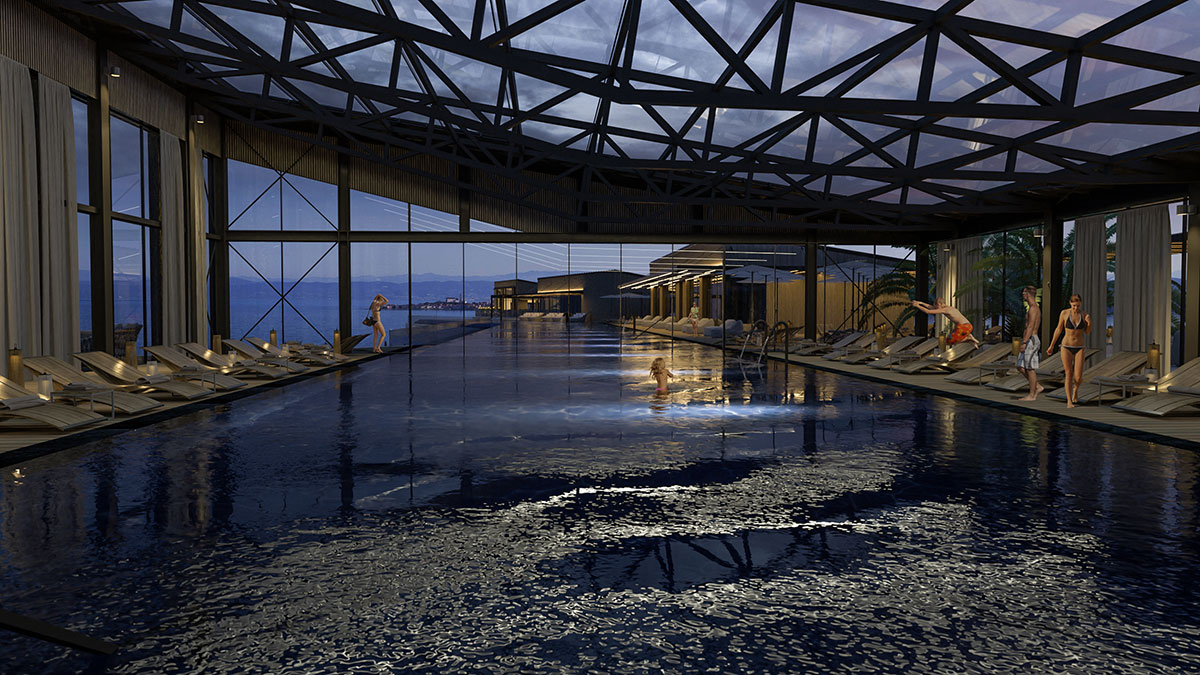 Bazen v Petram Resort & Residences