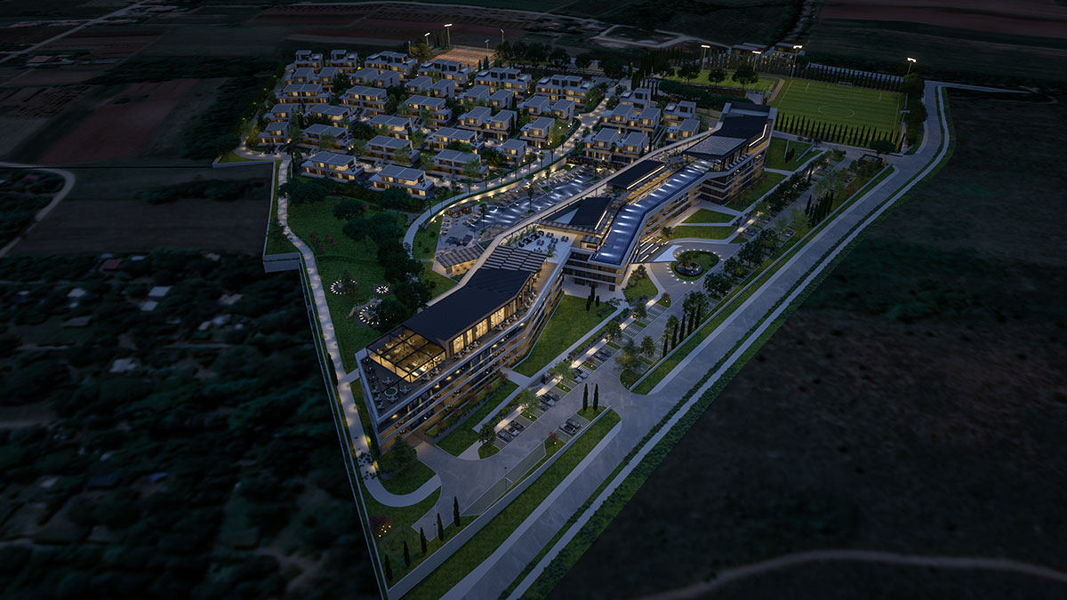 Pogled iz zraka na Petram Resort & Residences