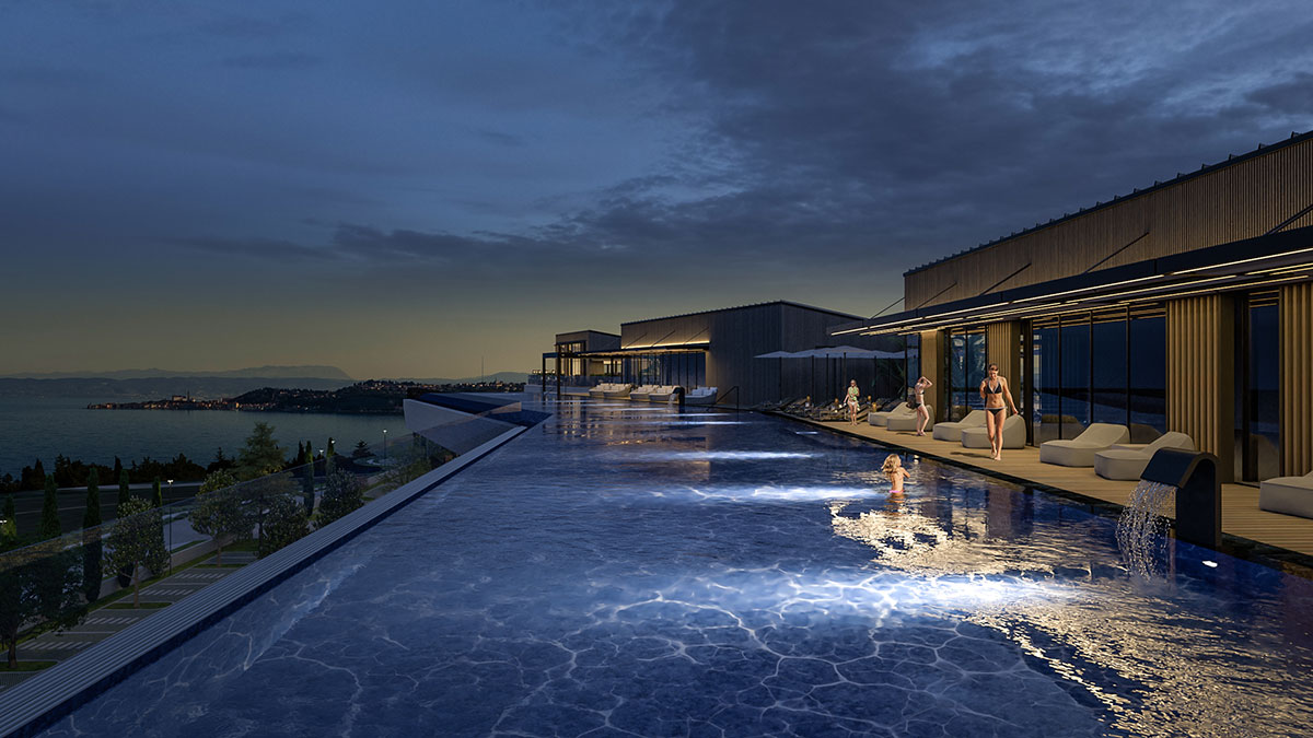 Bazen v Petram Resort & Residences
