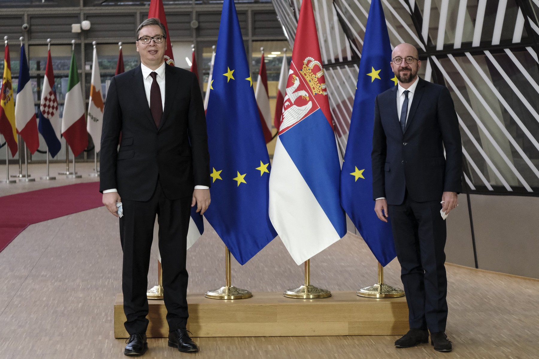 Aleksander Vučić, Charles Michel