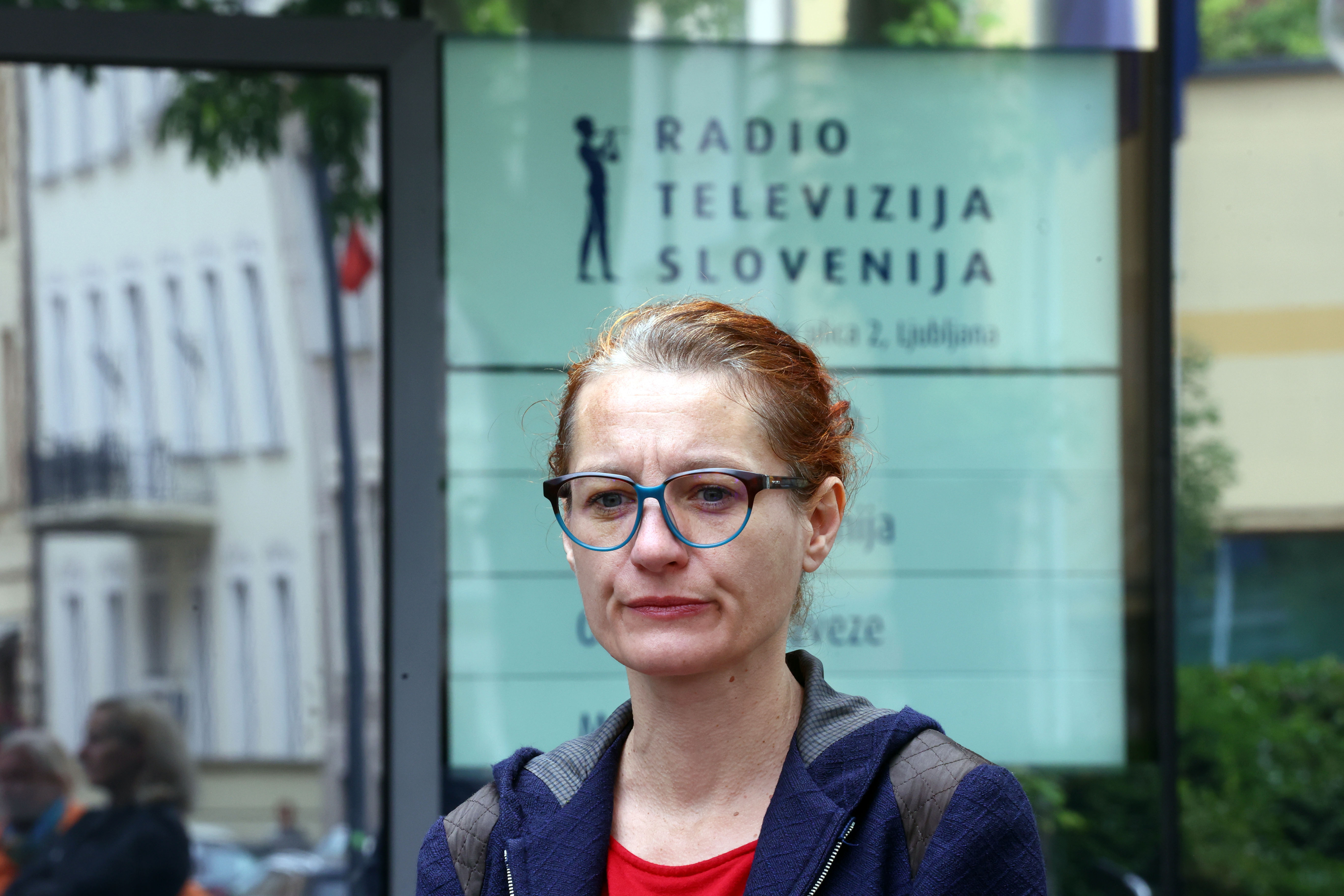 Novinarska konferenca novinarskih sindikatov na RTV Slovenija