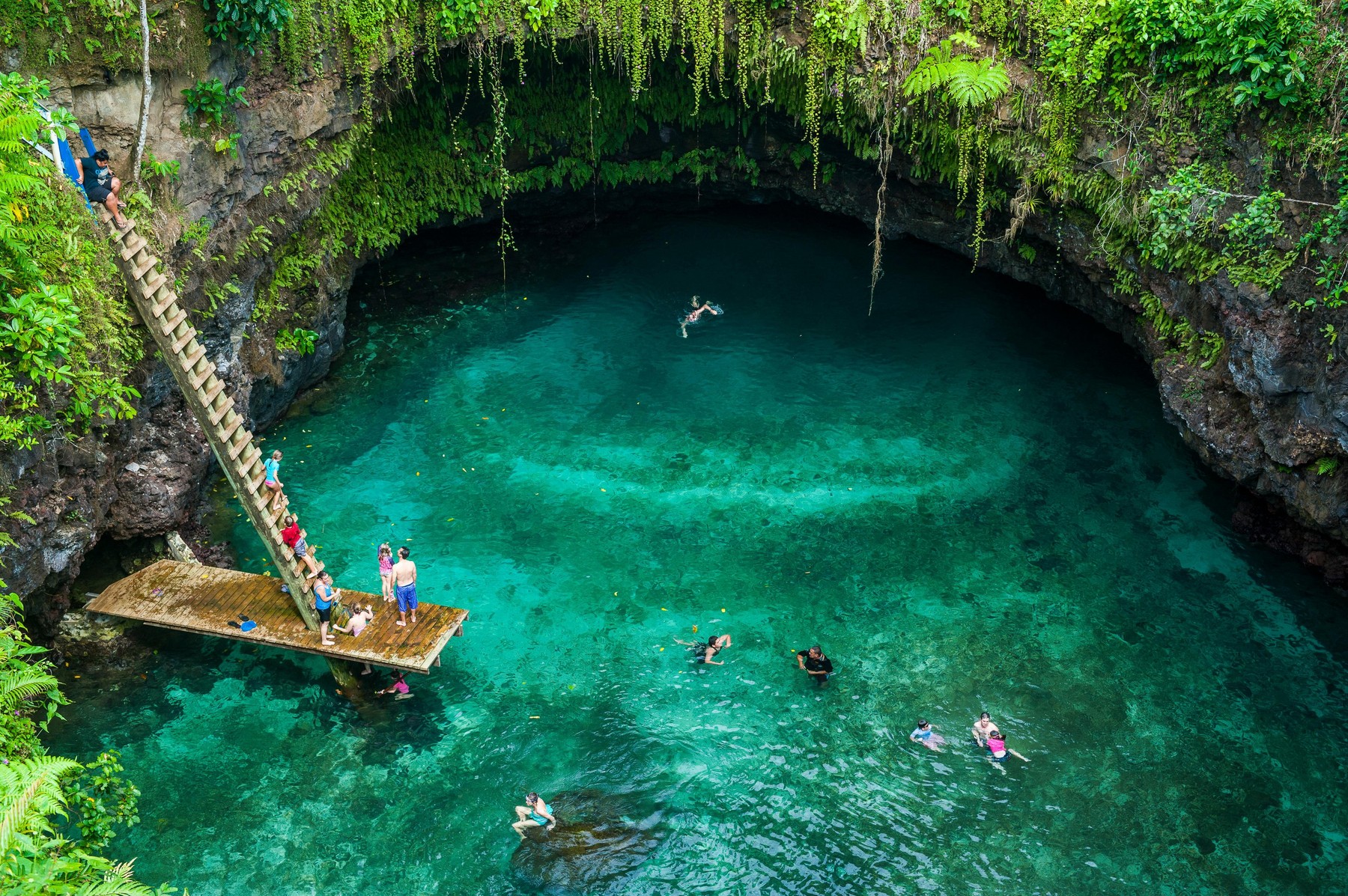 Sua Ocean Trench, naravni bazen, Samoa
