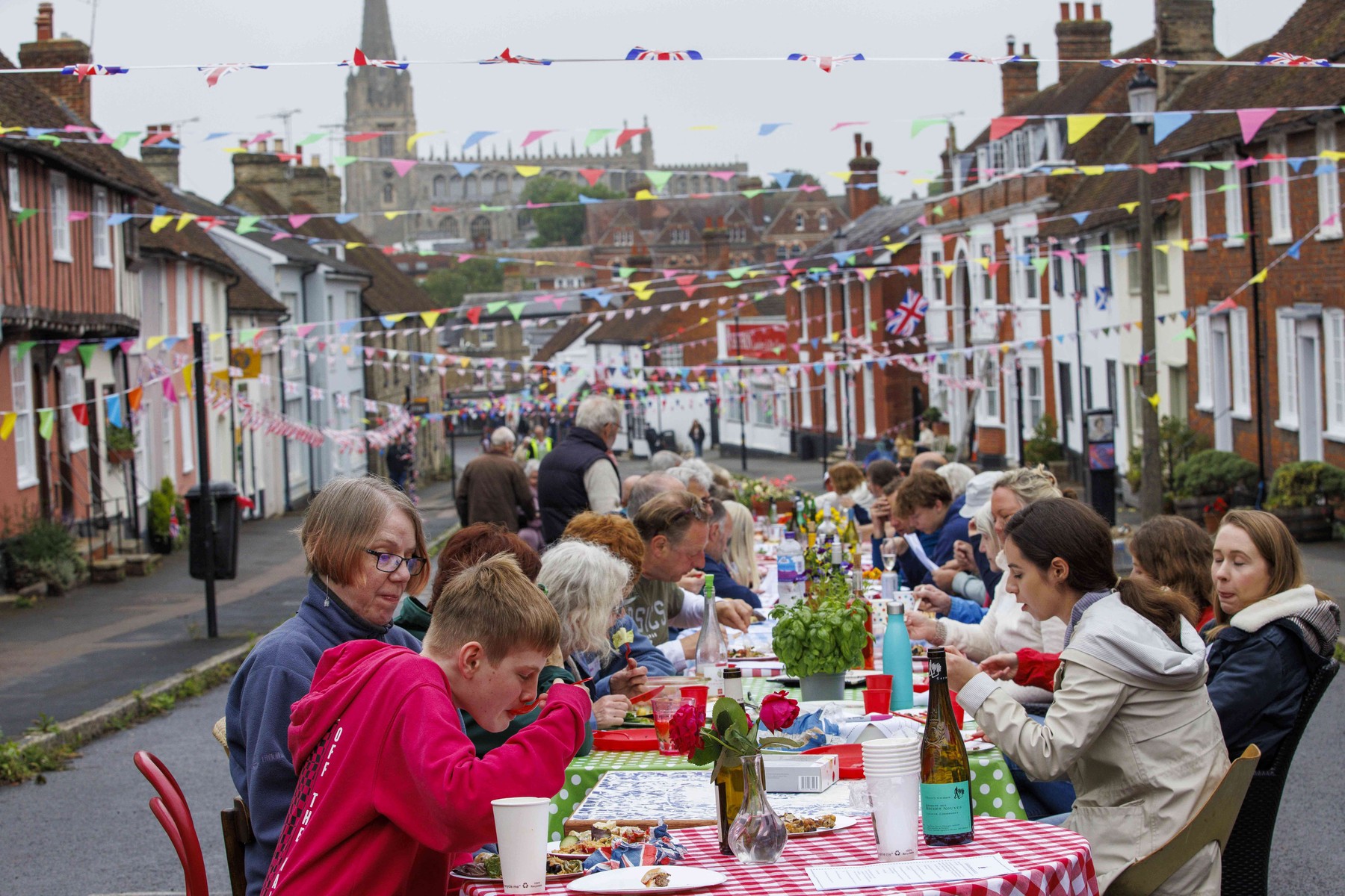 Platinum Jubilee celebrations, Essex, UK, Saffron Walden, Essex, UK - 05 Jun 2022