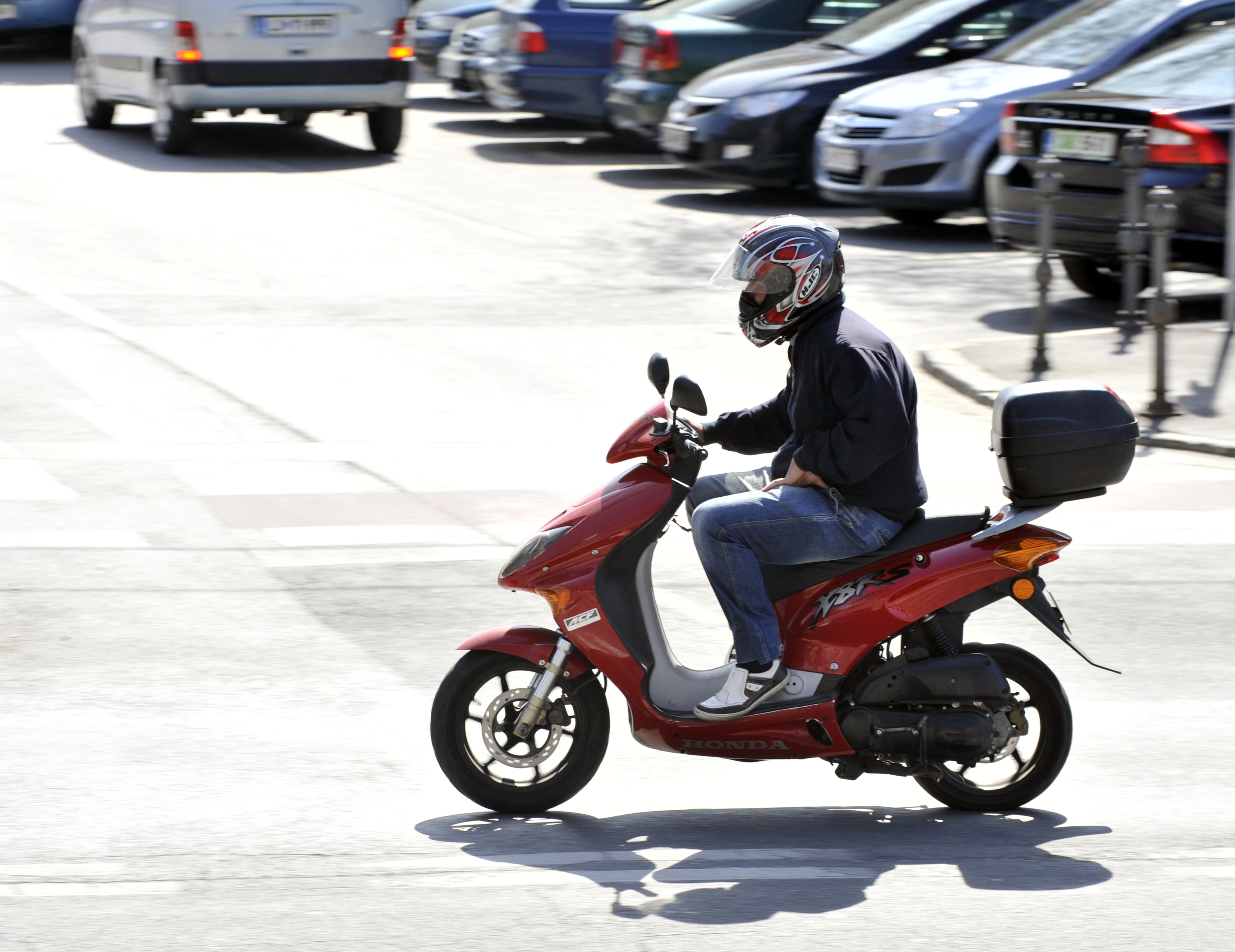 skuter, motor, promet