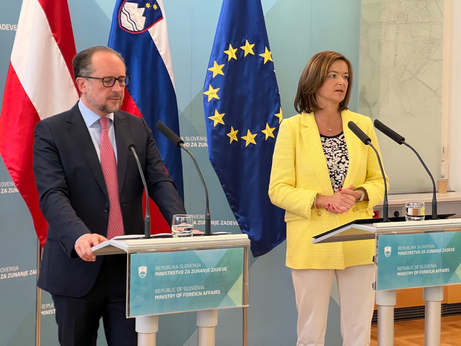 Tanja Fajon, Alexander Schallenberg