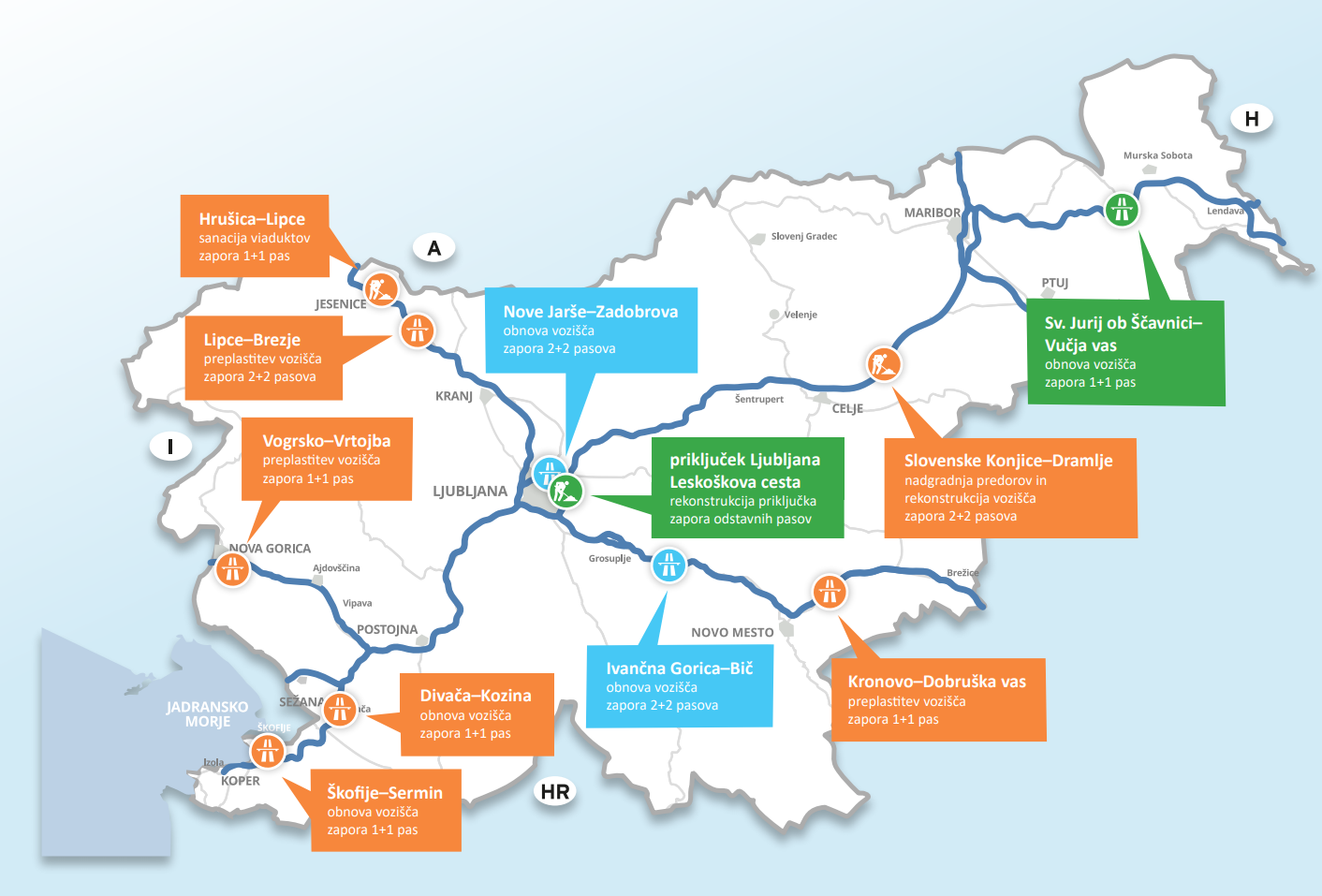 dars, zemljevid, obnovitvena dela