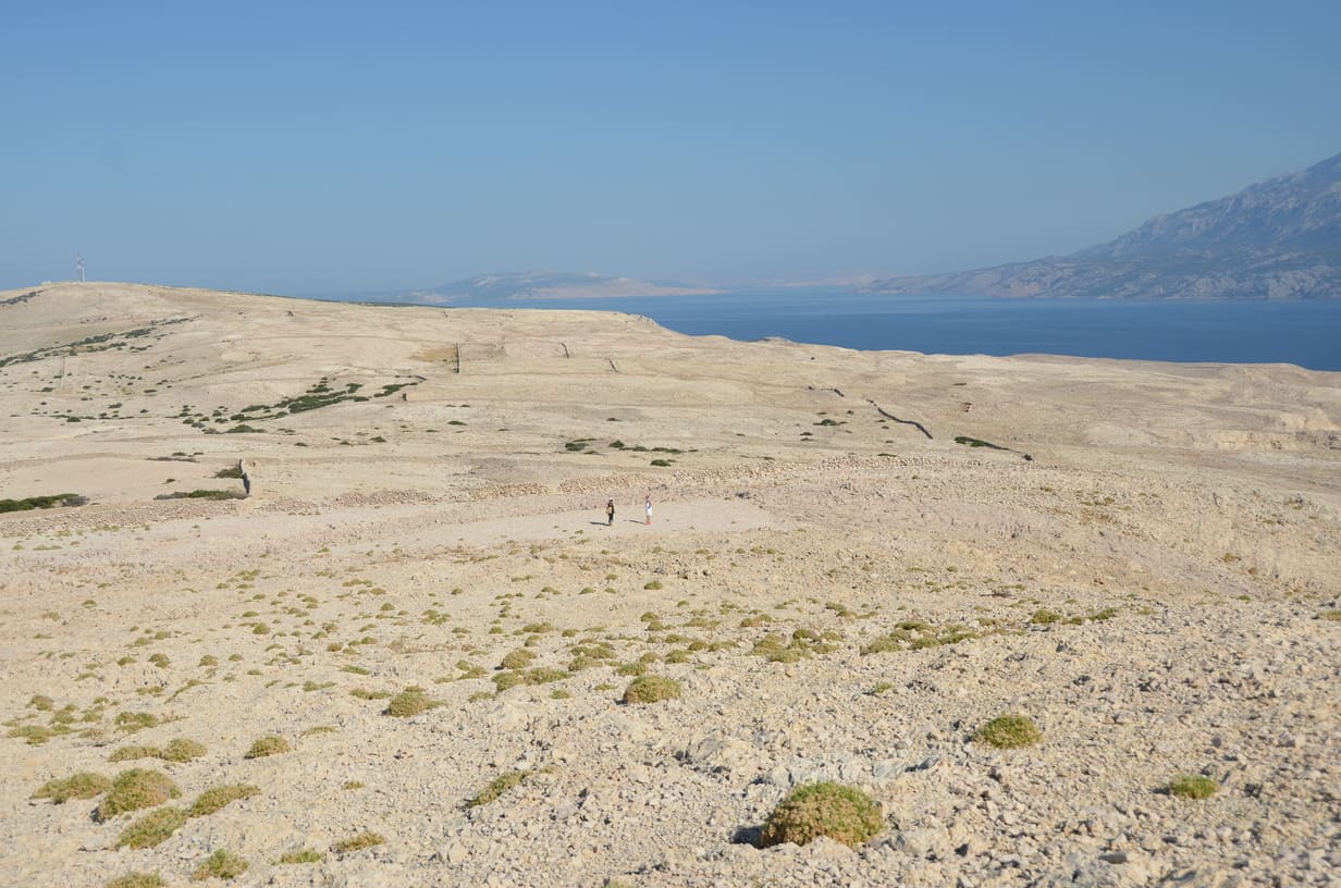 paški trikotnik, otok pag