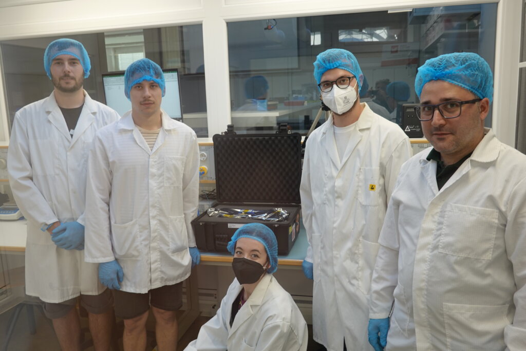 Ekipa LEIS Jan Šajt Duh in Lorenzo Gonzales ter SAB Carmen Del Sorbo, Marco Guerzoni, Felice Rossetti. (Foto: LEIS in SAB).