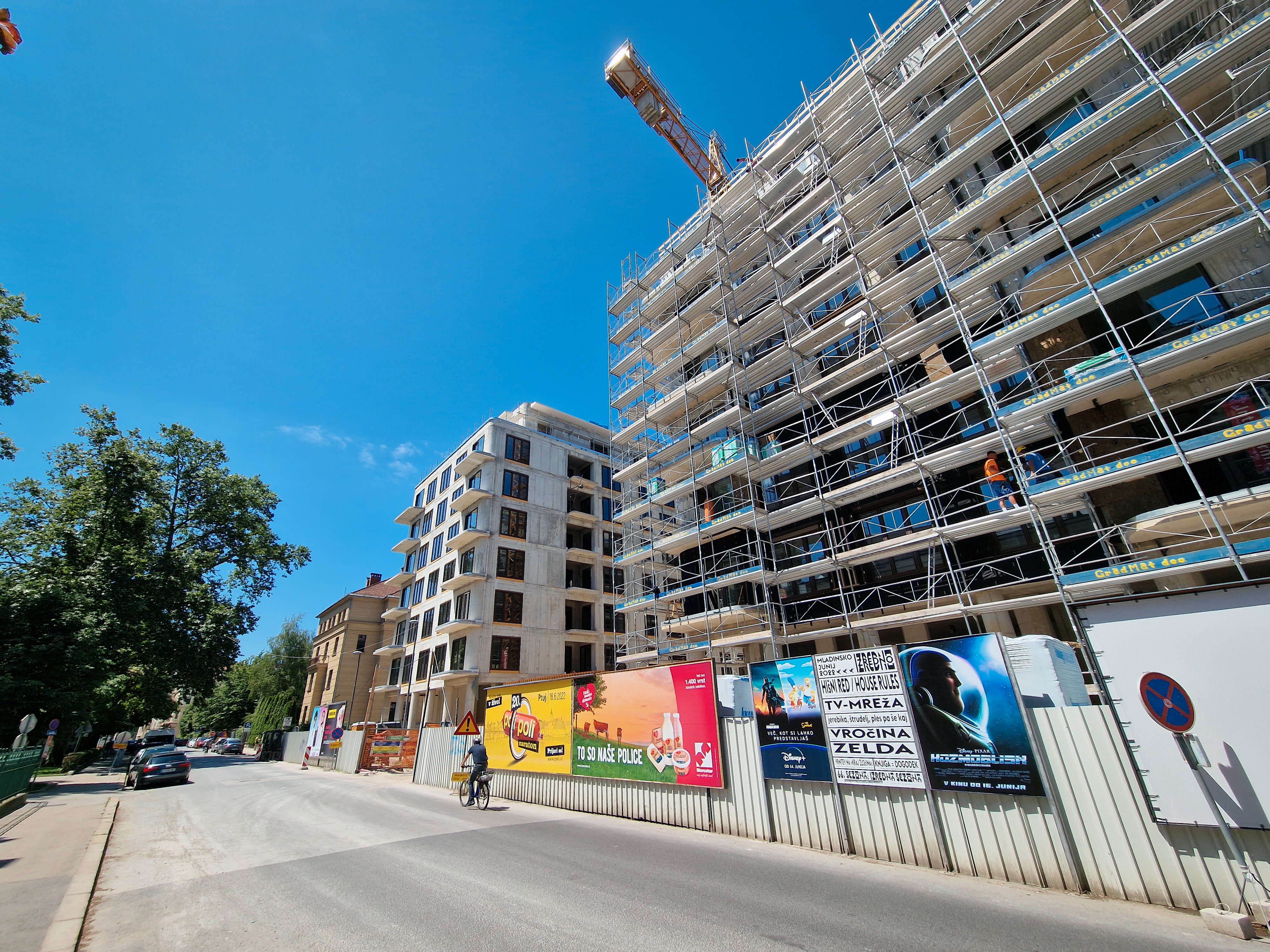 Gradnja Schellenburgu. Foto: Aljaž Uršej/N1