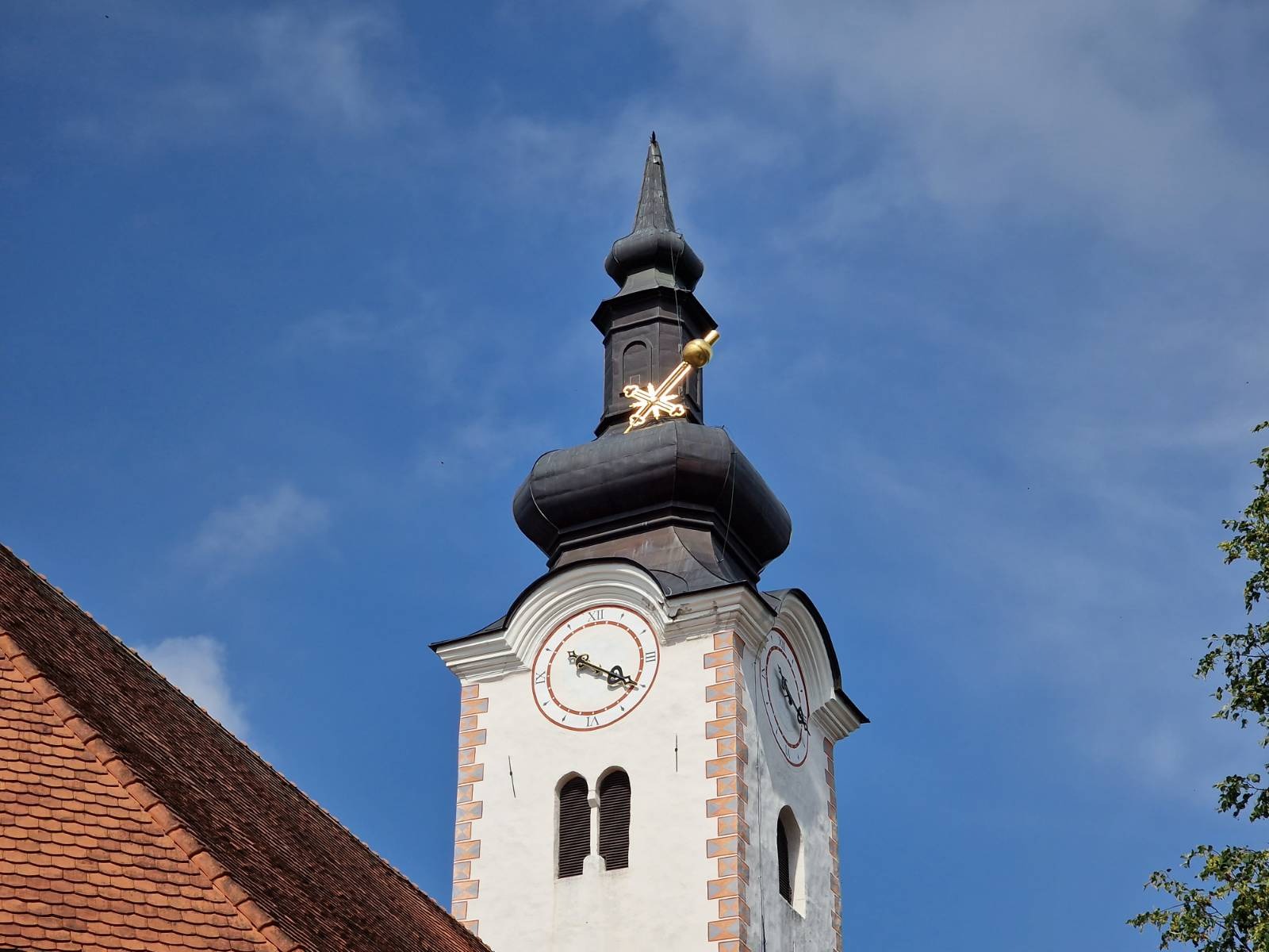 šmartno pri slovenj gradcu, cerkev, križ. neurje