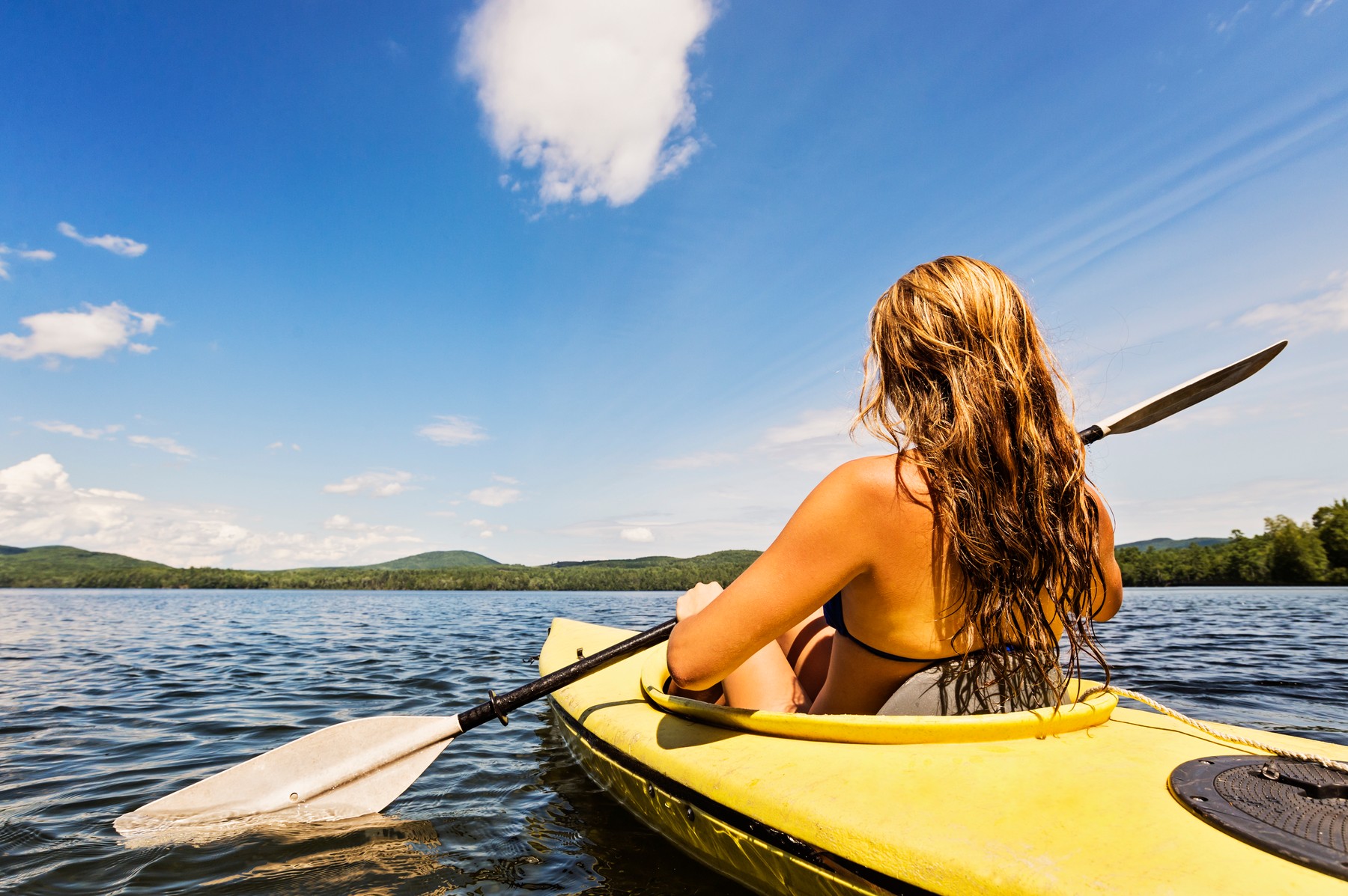 poletje, kajak, morje