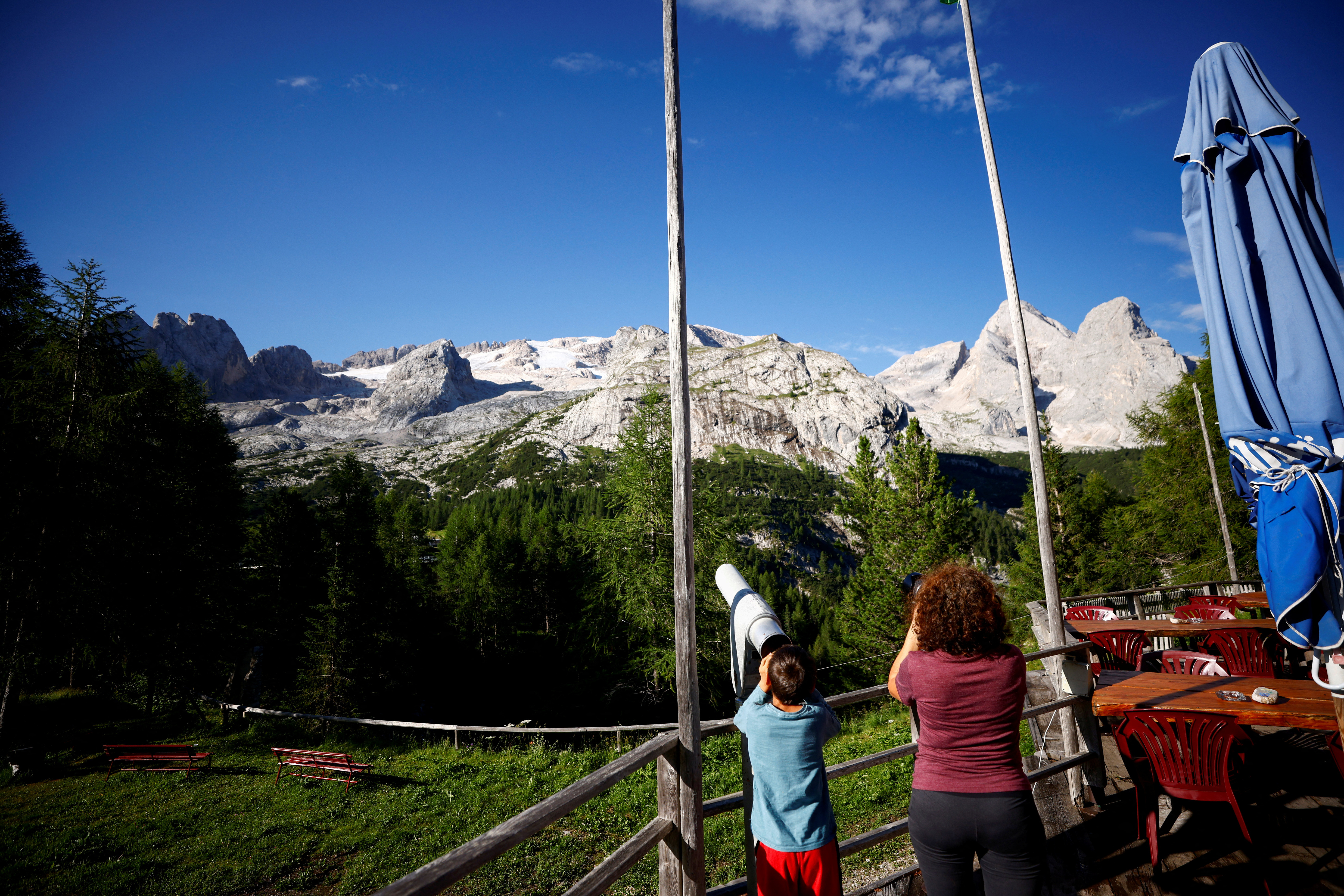 Site of a deadly collapse of glacier in Italian Alps