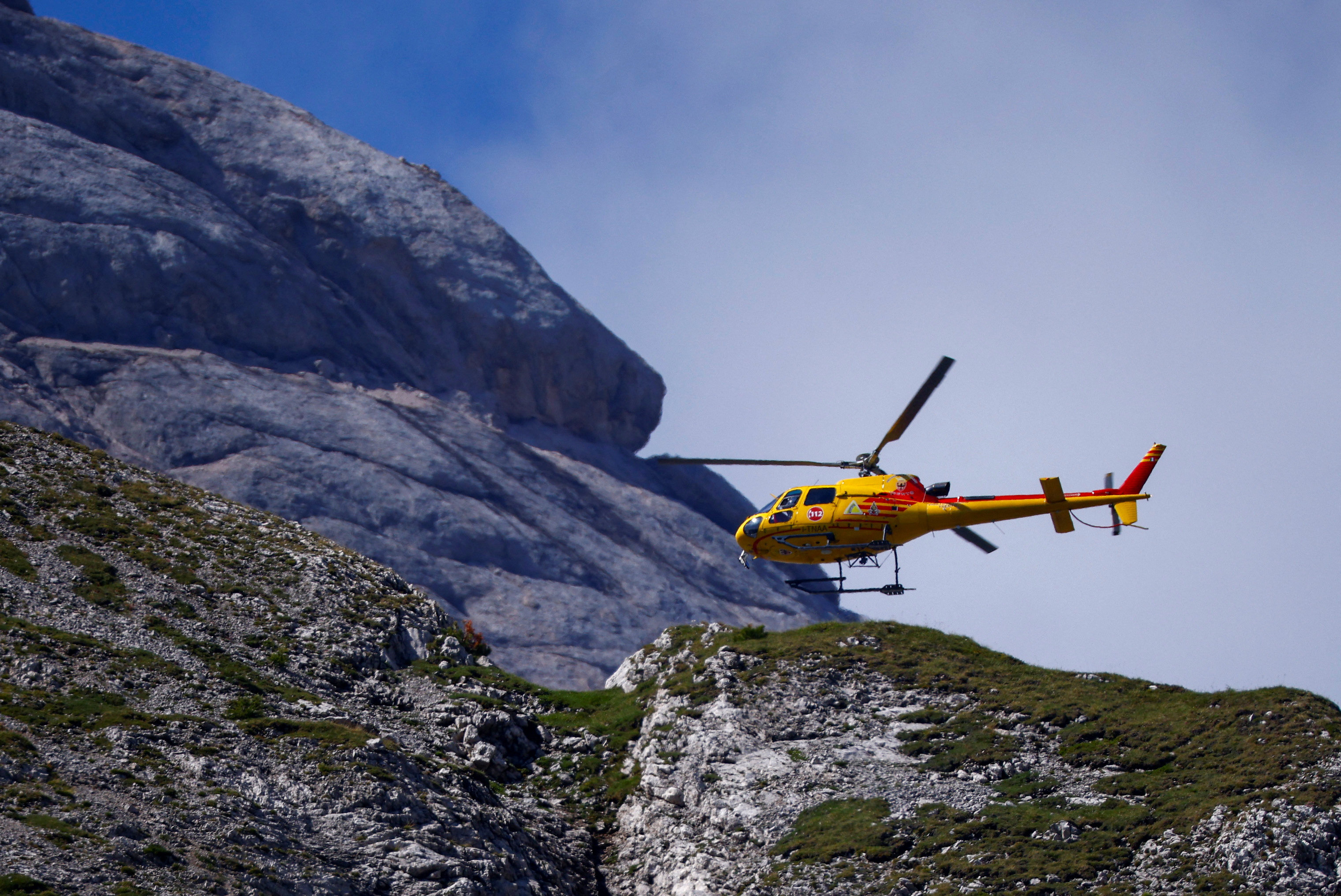 Site of a deadly collapse of glacier in Italian Alps