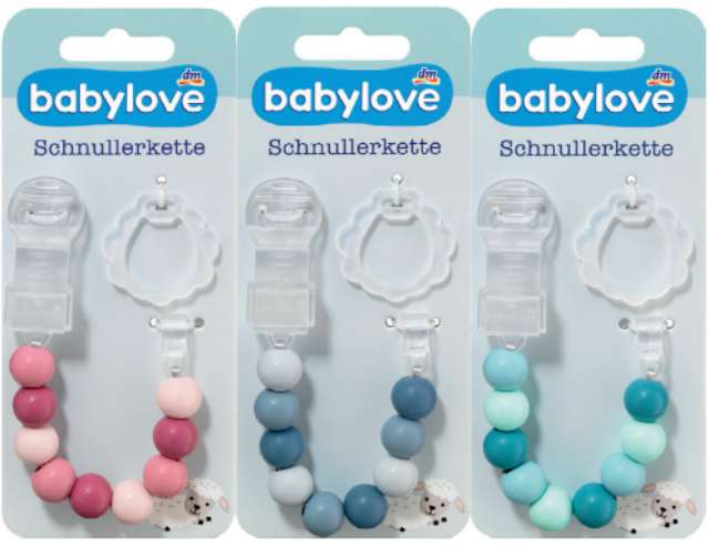 Umik izdelka Babylove trak za otrosko dudo.