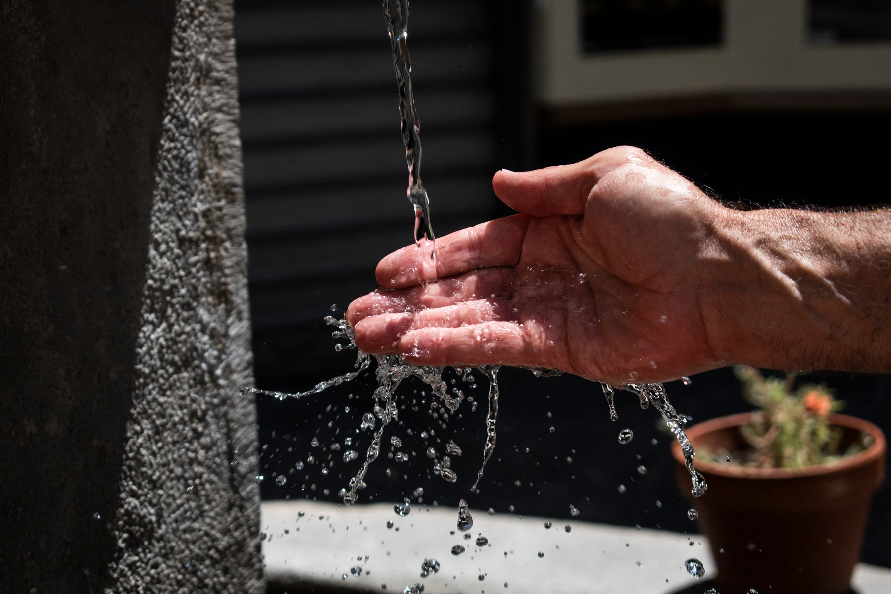 voda, mesto, fontana