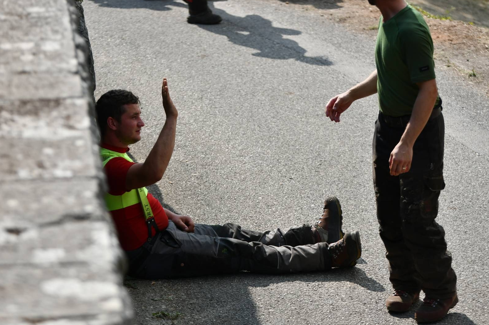 Kras, gasilec, požar