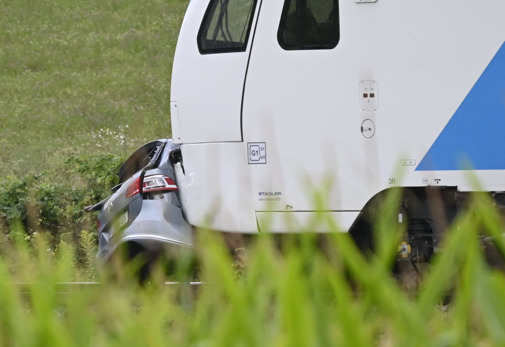 Vlak trčenje avtomobil proga Ivančna gorica