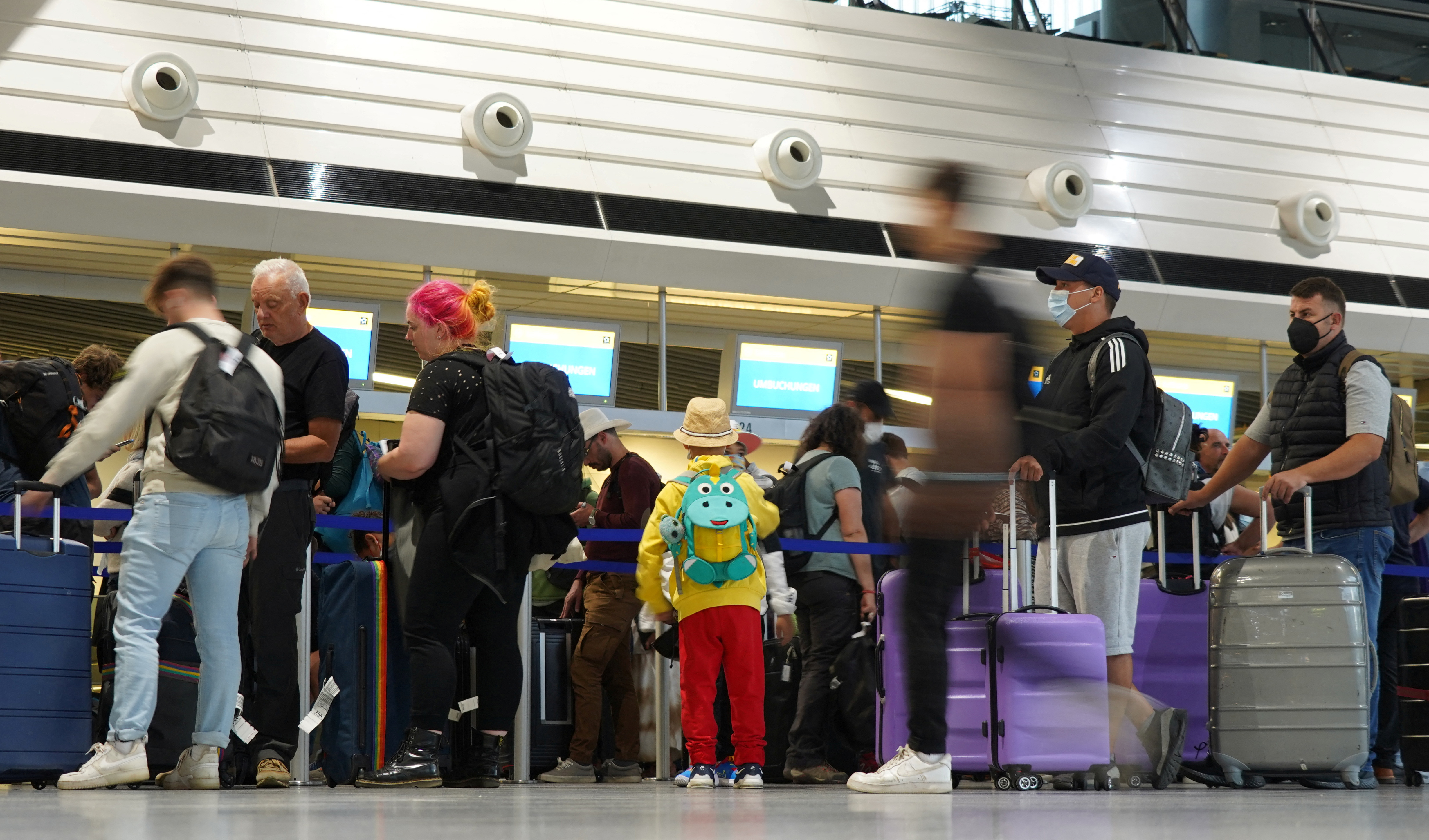 Lufthansa, stavka, letališče, gneča