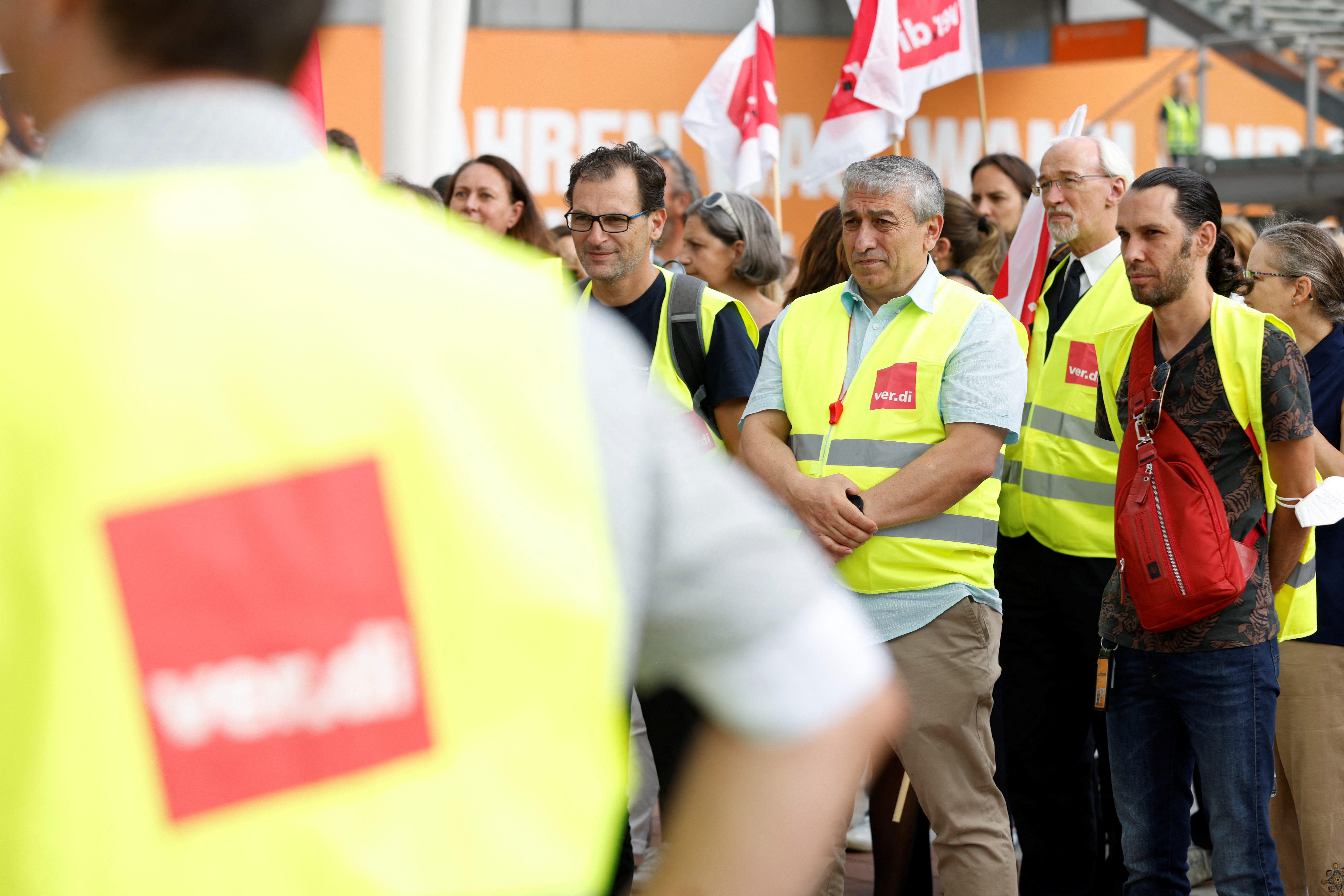Lufthansa ground staff in Germany go on strike over 9.5% pay claim, in Munich