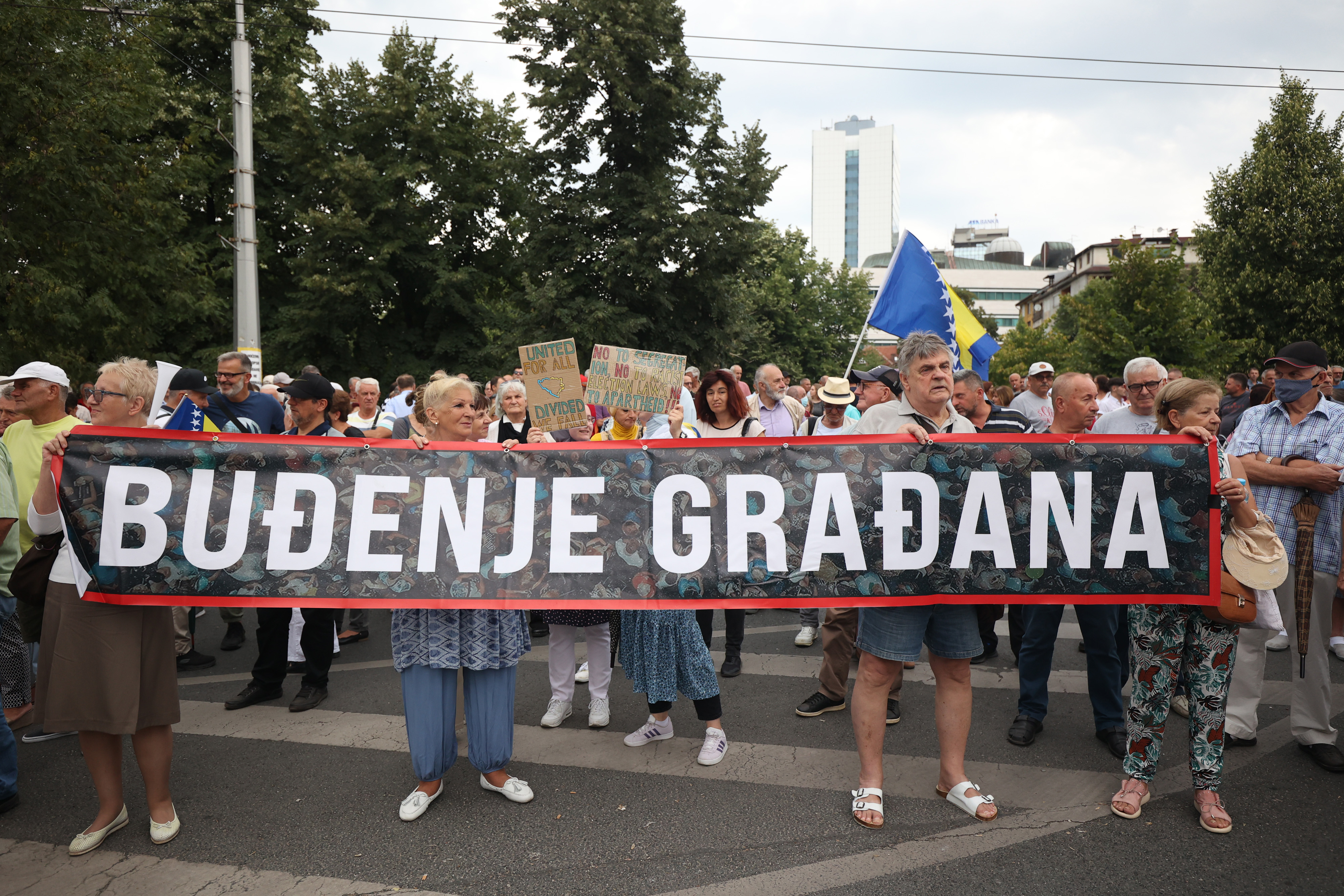 Protest proti spreminanju volilne zakonodaje