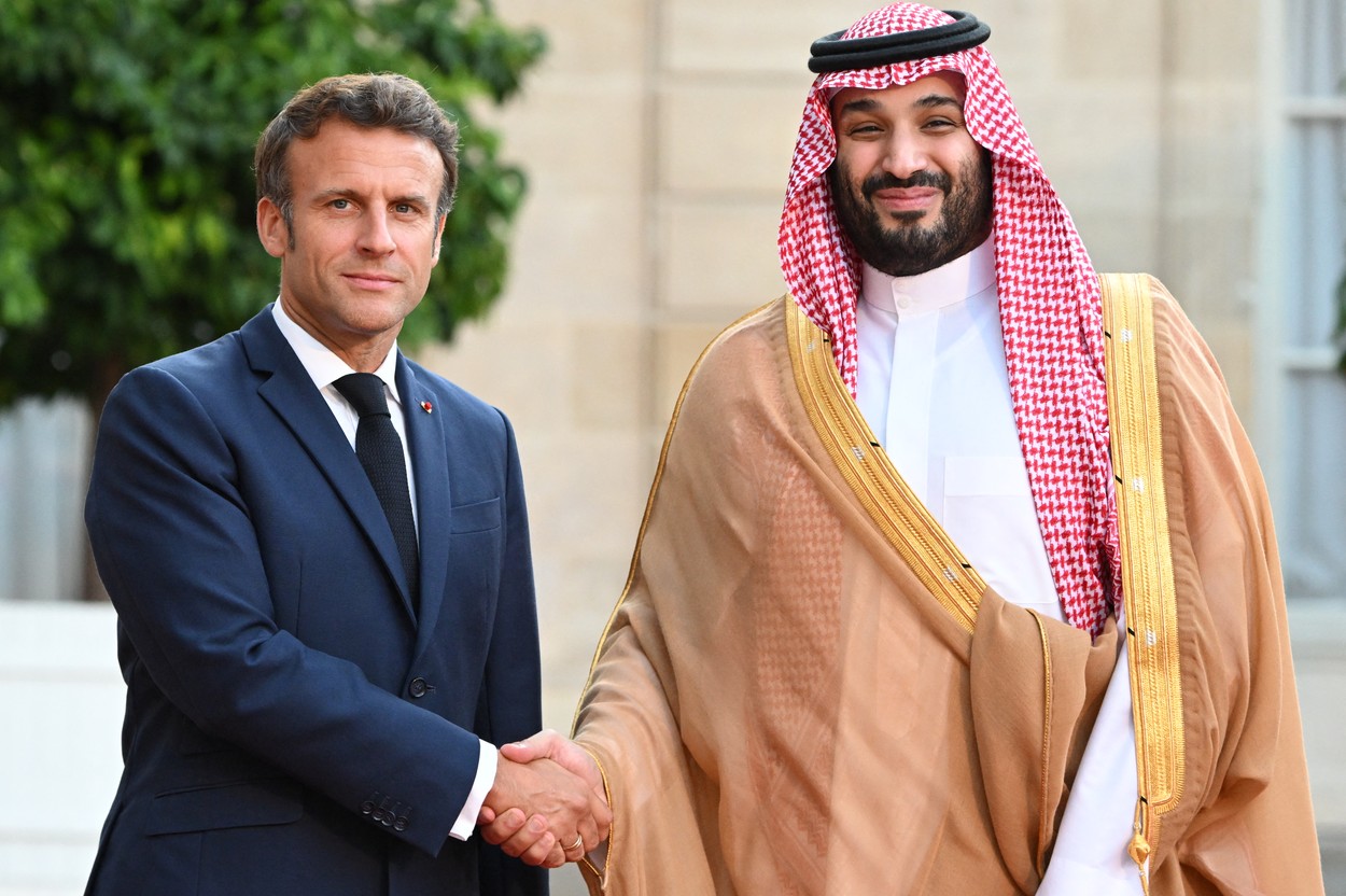 emmanuel macron bin salman