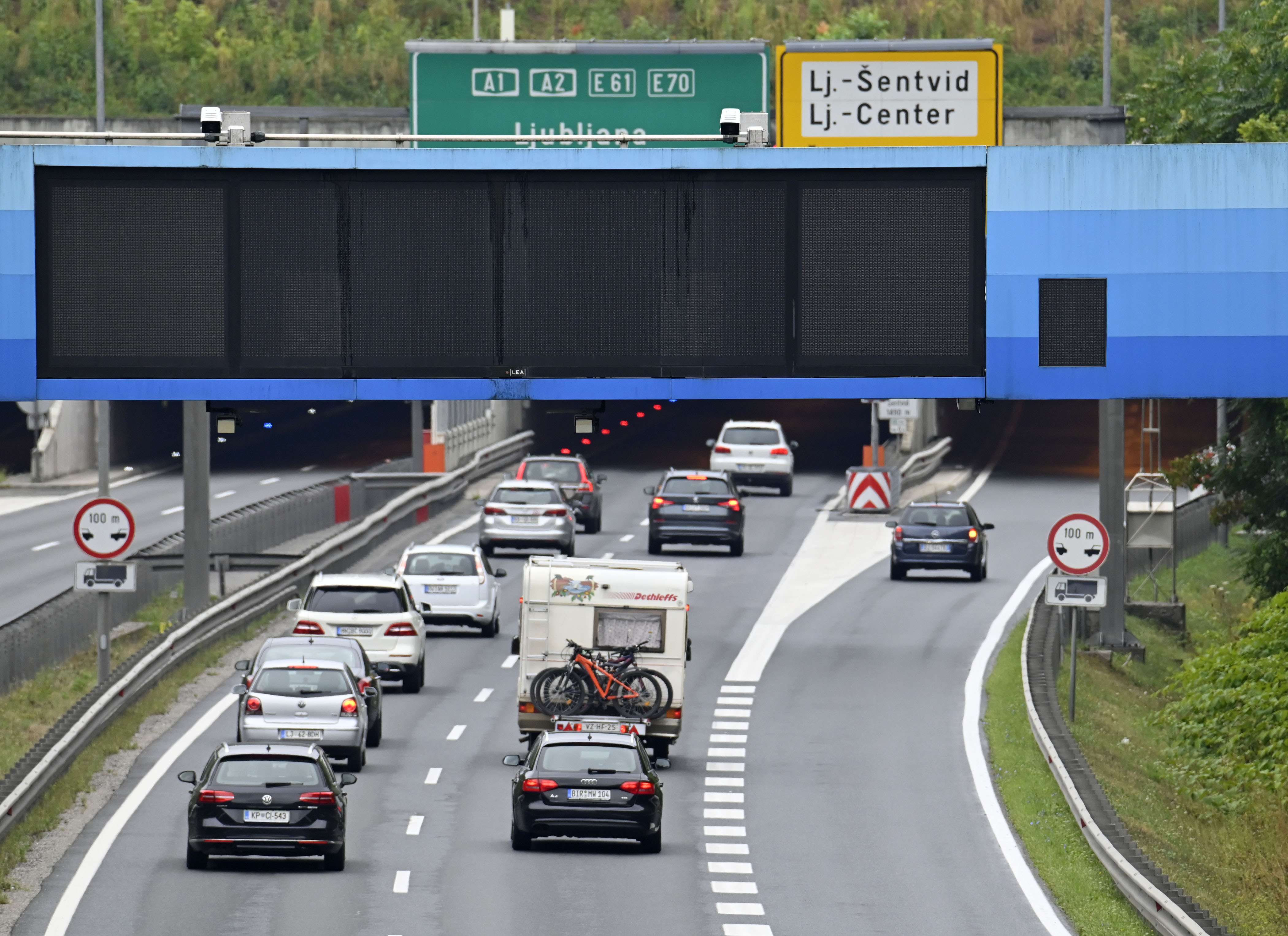Ljubljanska obvoznica, promet, gneča