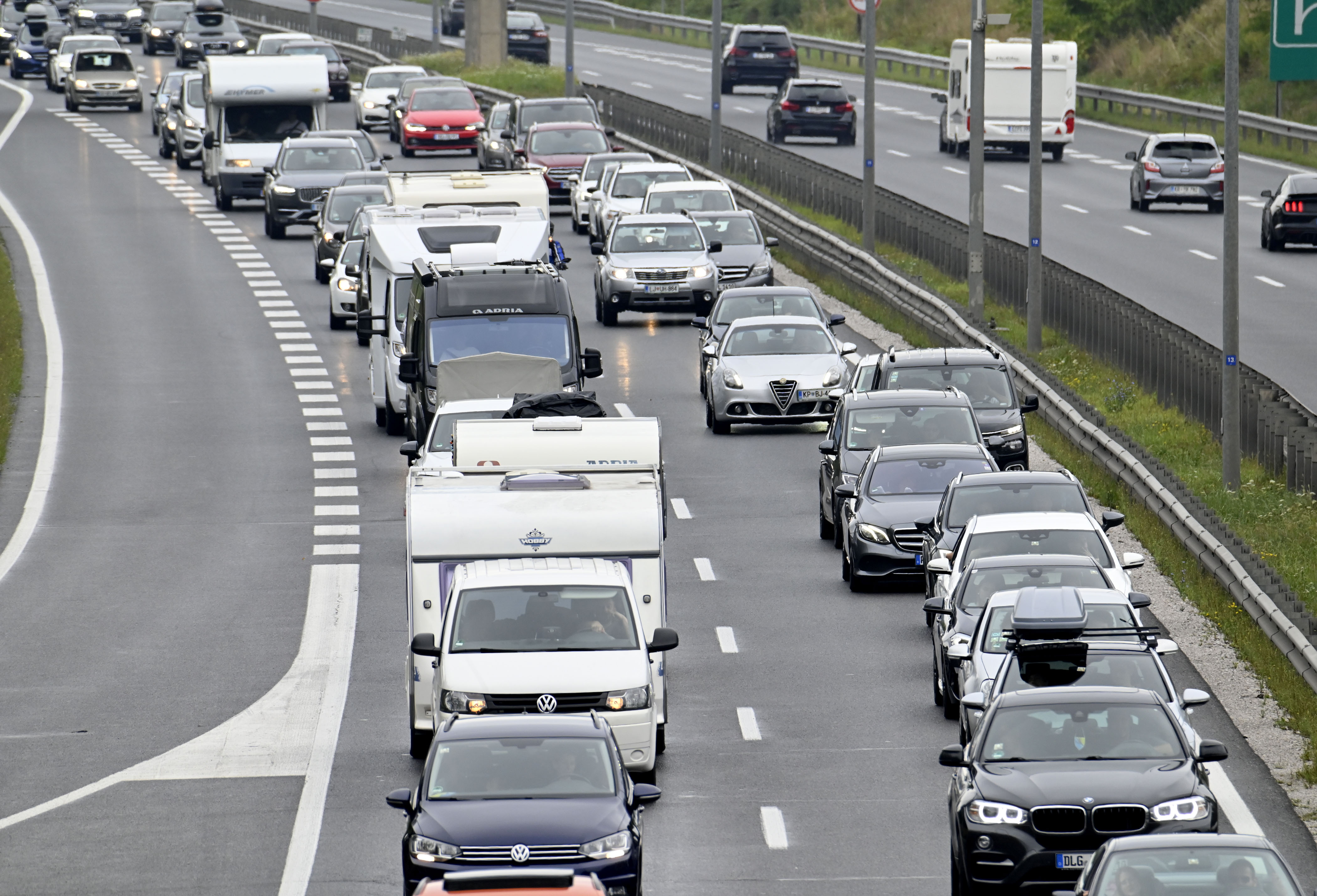 Ljubljanska obvoznica, promet, gneča