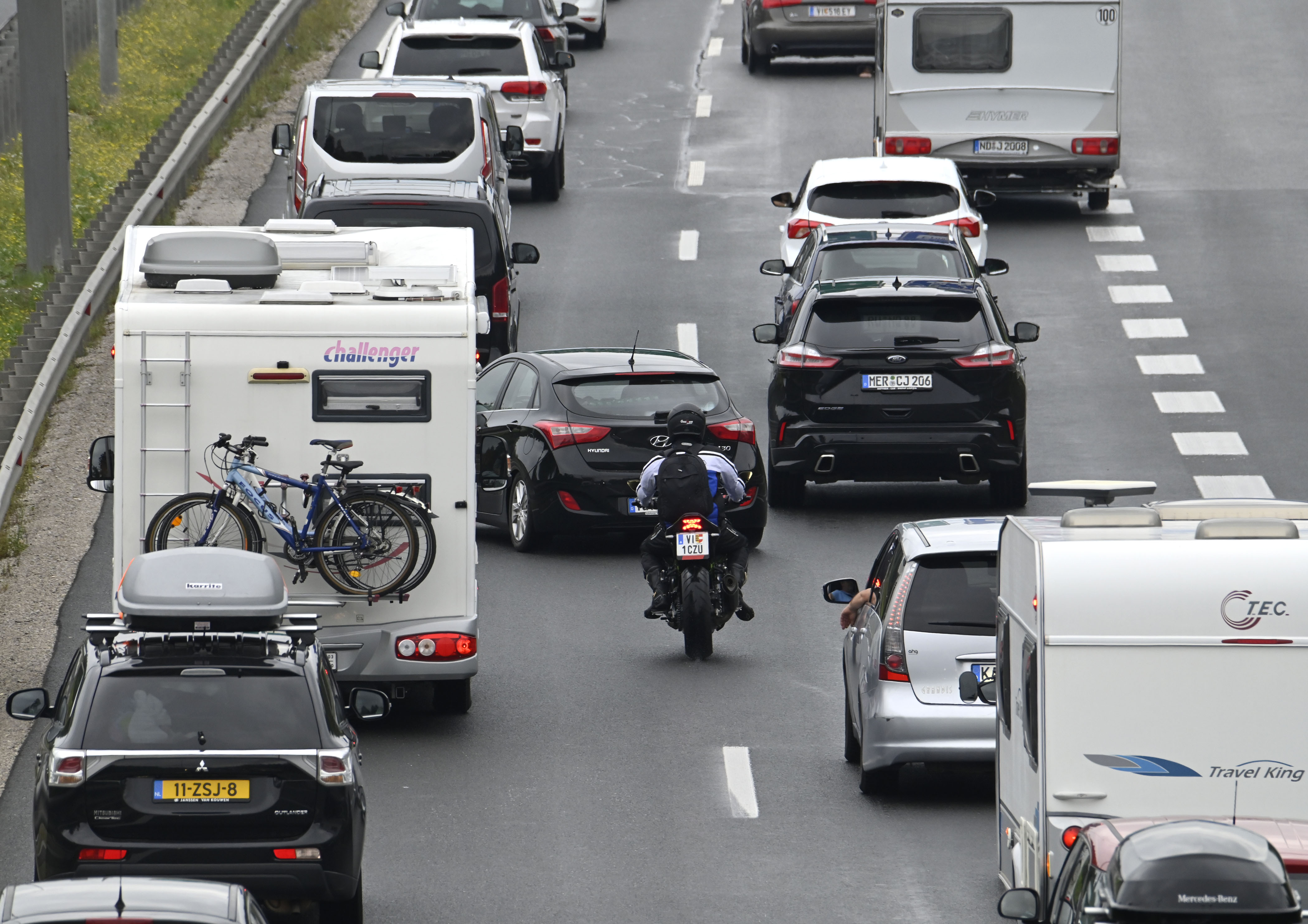 Ljubljanska obvoznica, promet, gneča