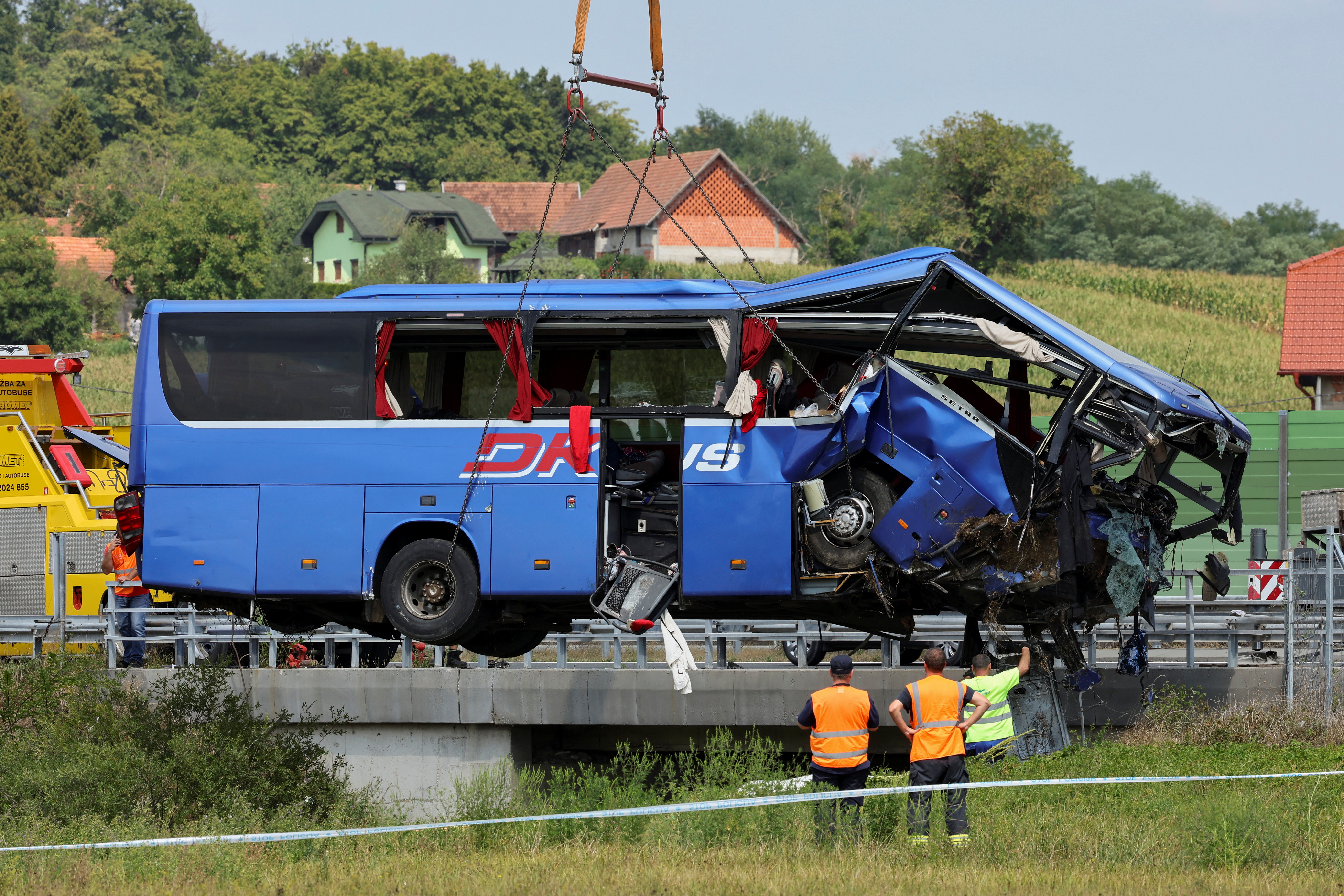Bus crash near Varazdin