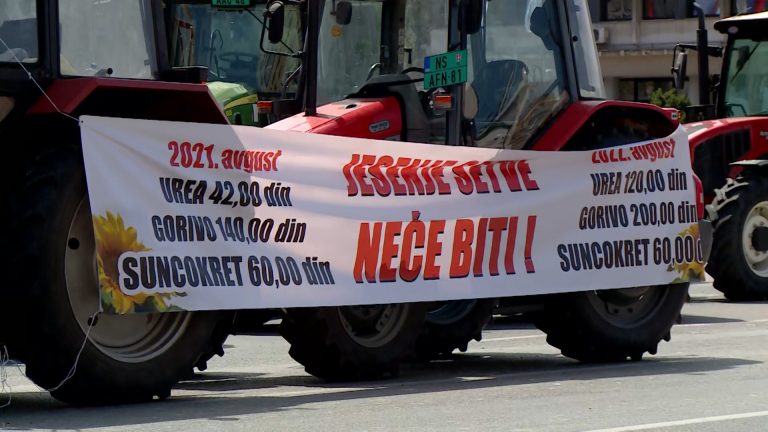 Novi Sad, protest, kmetje