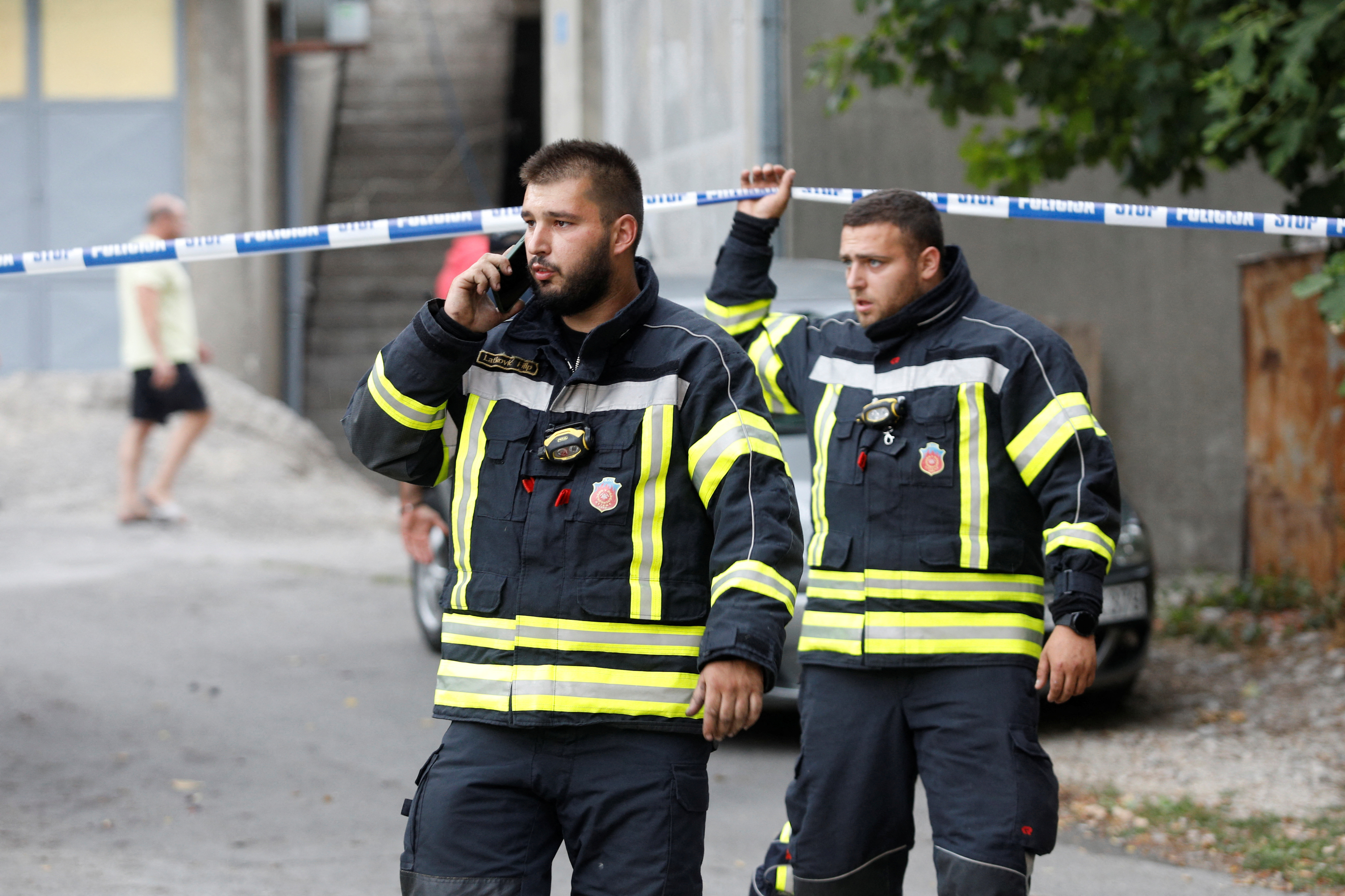 Cetinje, Črna gora, streljanje, reševalci