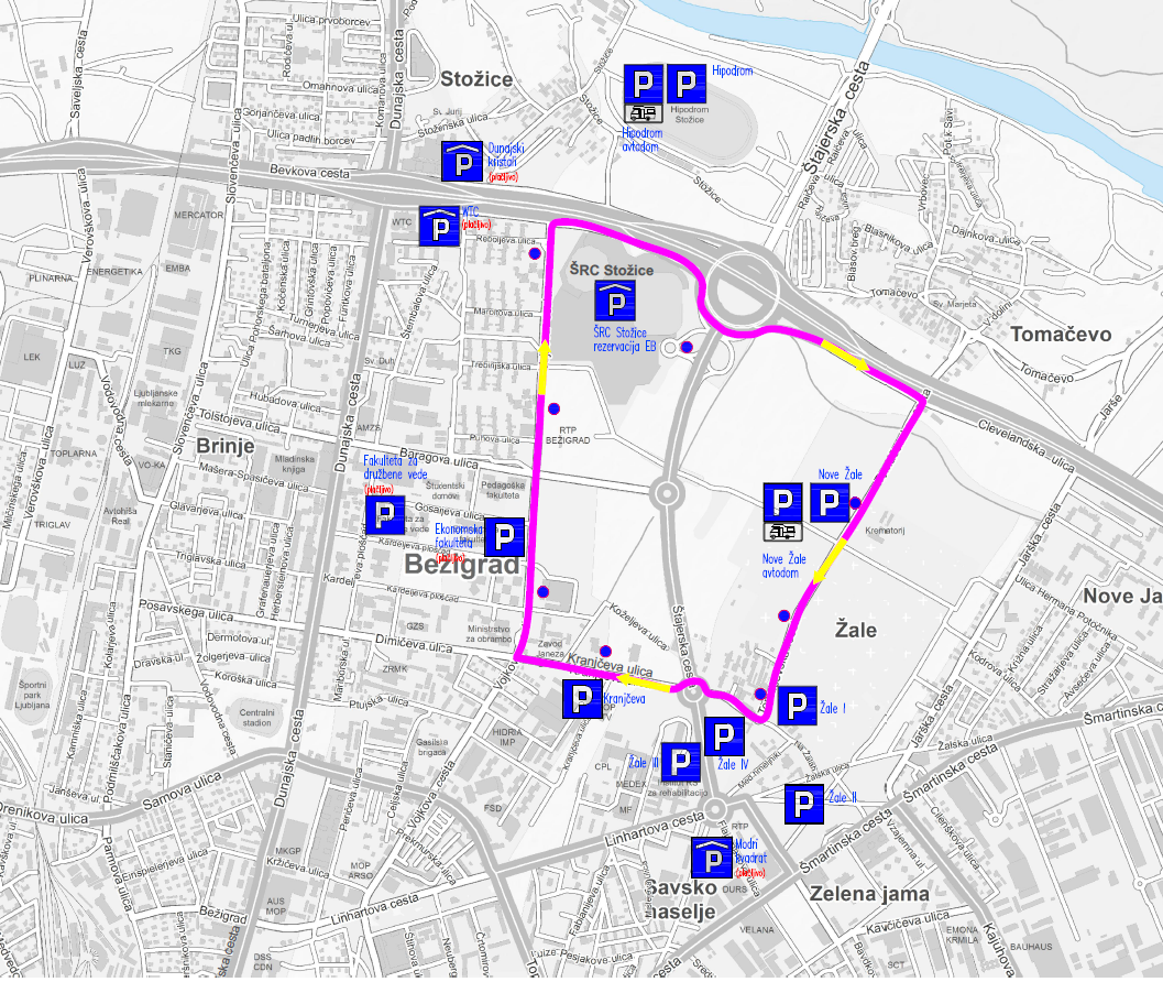 stožice, lpp, parkirišča