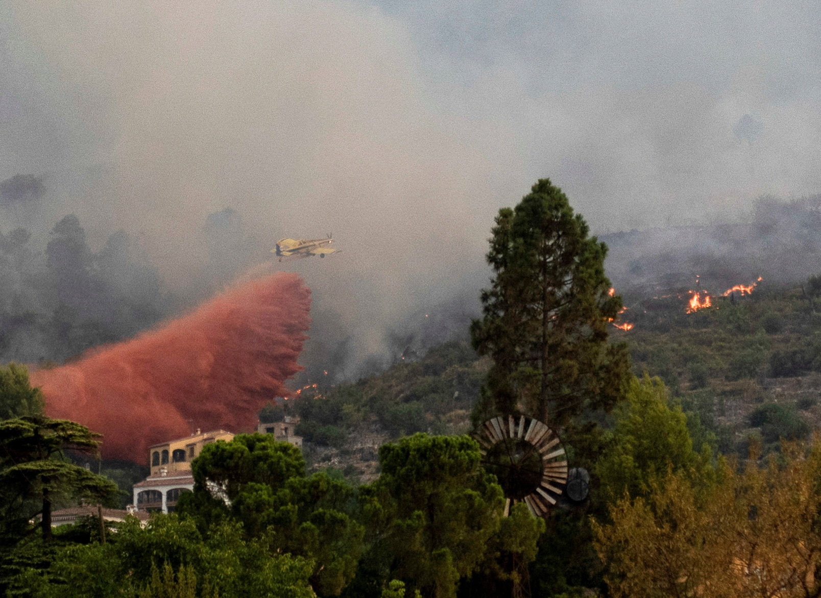 španija, gozdni požar