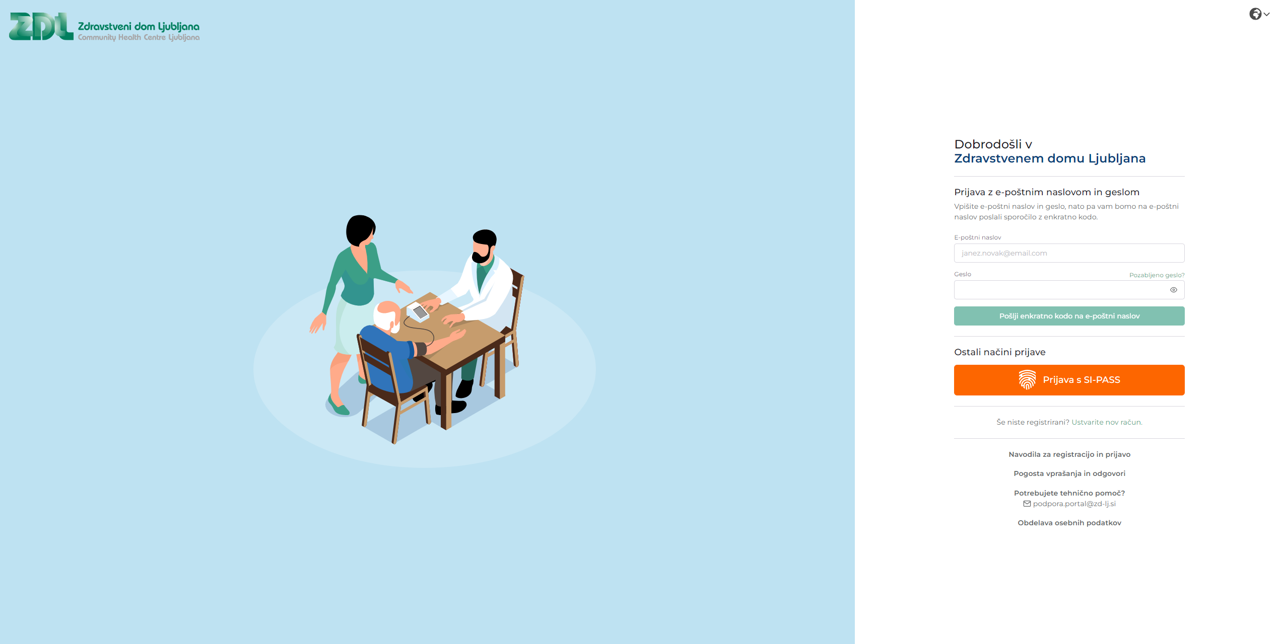 portal, pacienti, naročanje