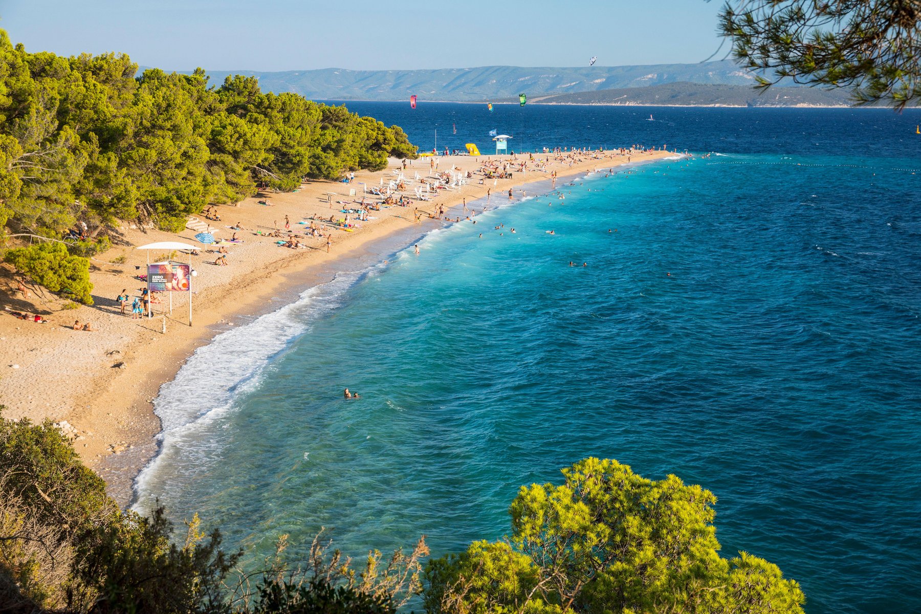 plaža, zlatni rat, brač