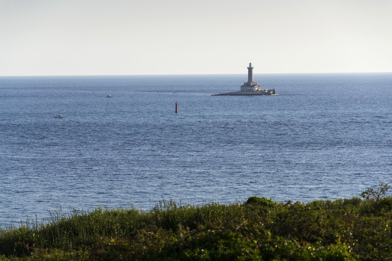 Lighthouse on island Porer in Premantura, Pula, Istria, Croatia